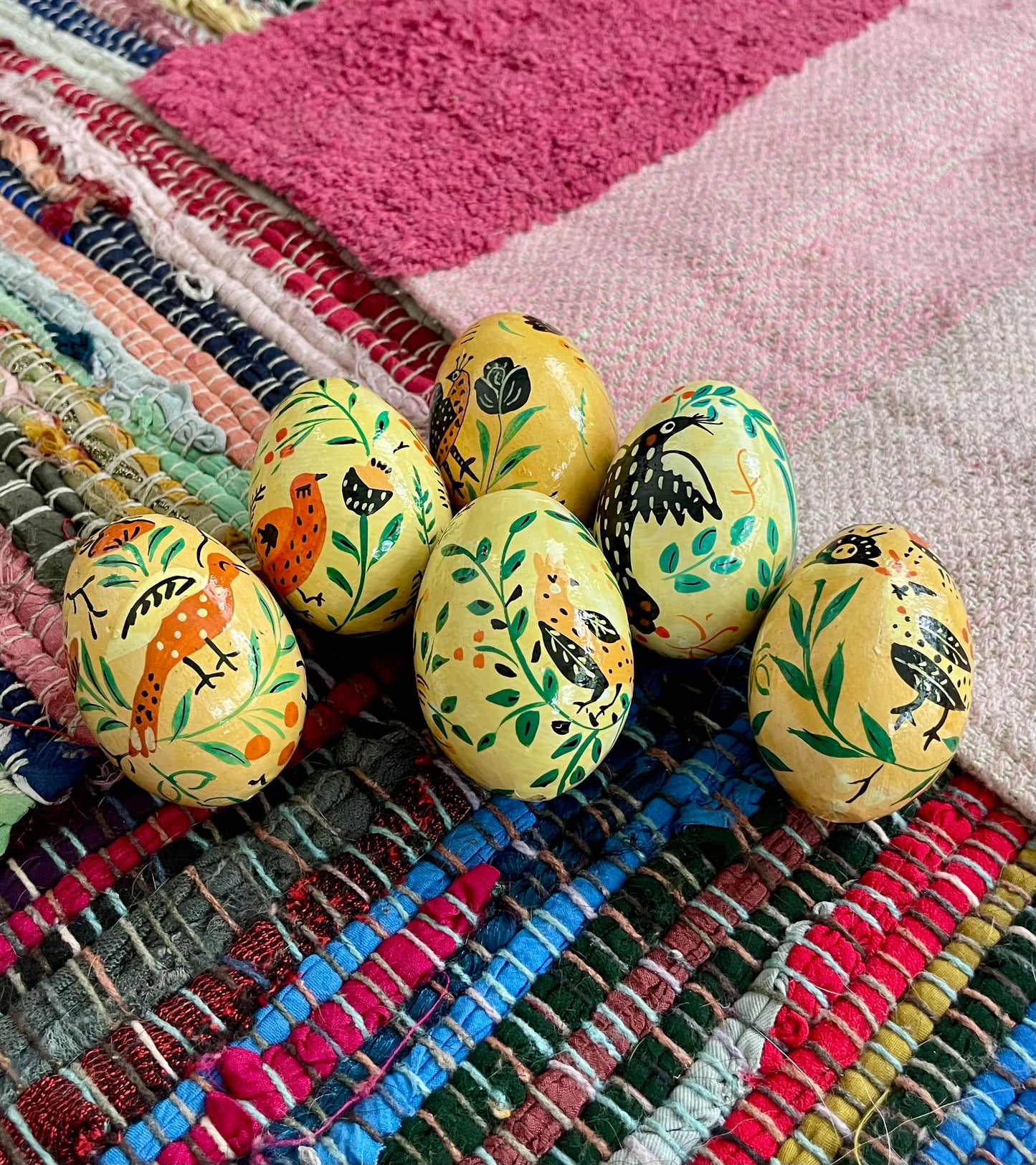 hand painted decorative eggs (used)