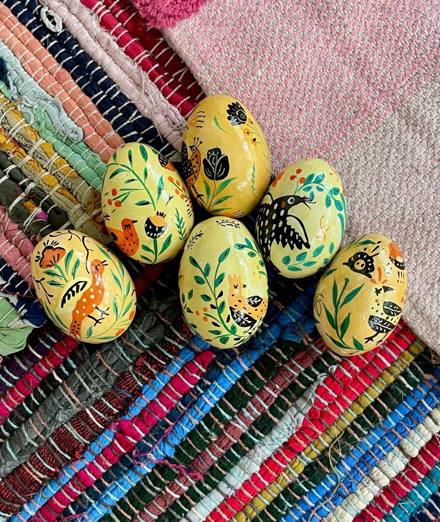 hand painted decorative eggs (used)