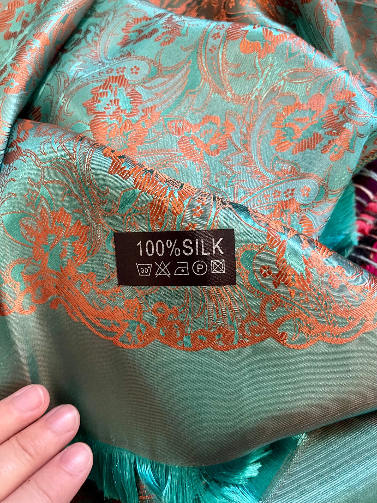 silk scarf/shawl/altar cloth (like new)