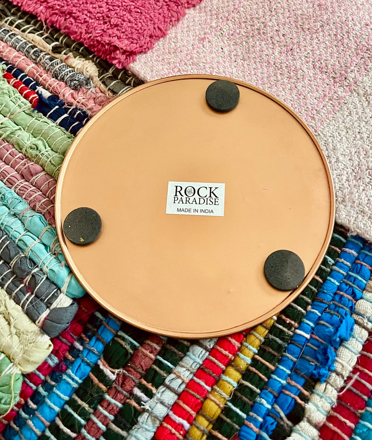 seed of life copper crystal grid (used)