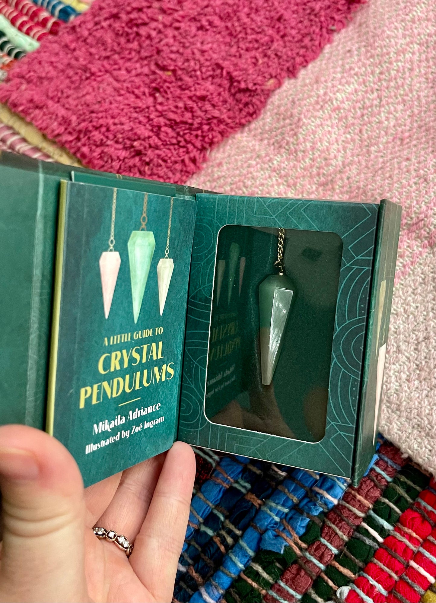 Mini Crystal Pendulum with a Little Guide to Crystal Pendulums by Mikaila Adriance (unopened)
