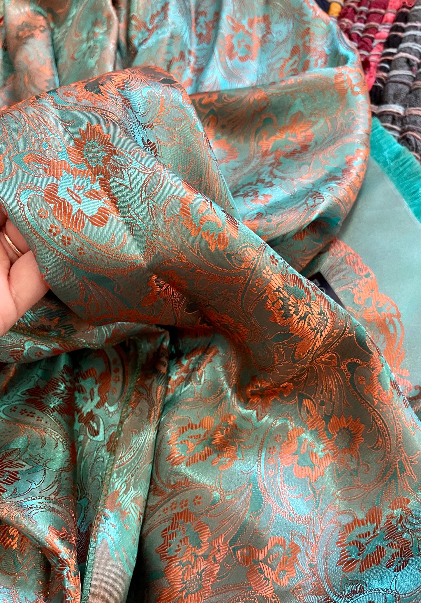 silk scarf/shawl/altar cloth (like new)