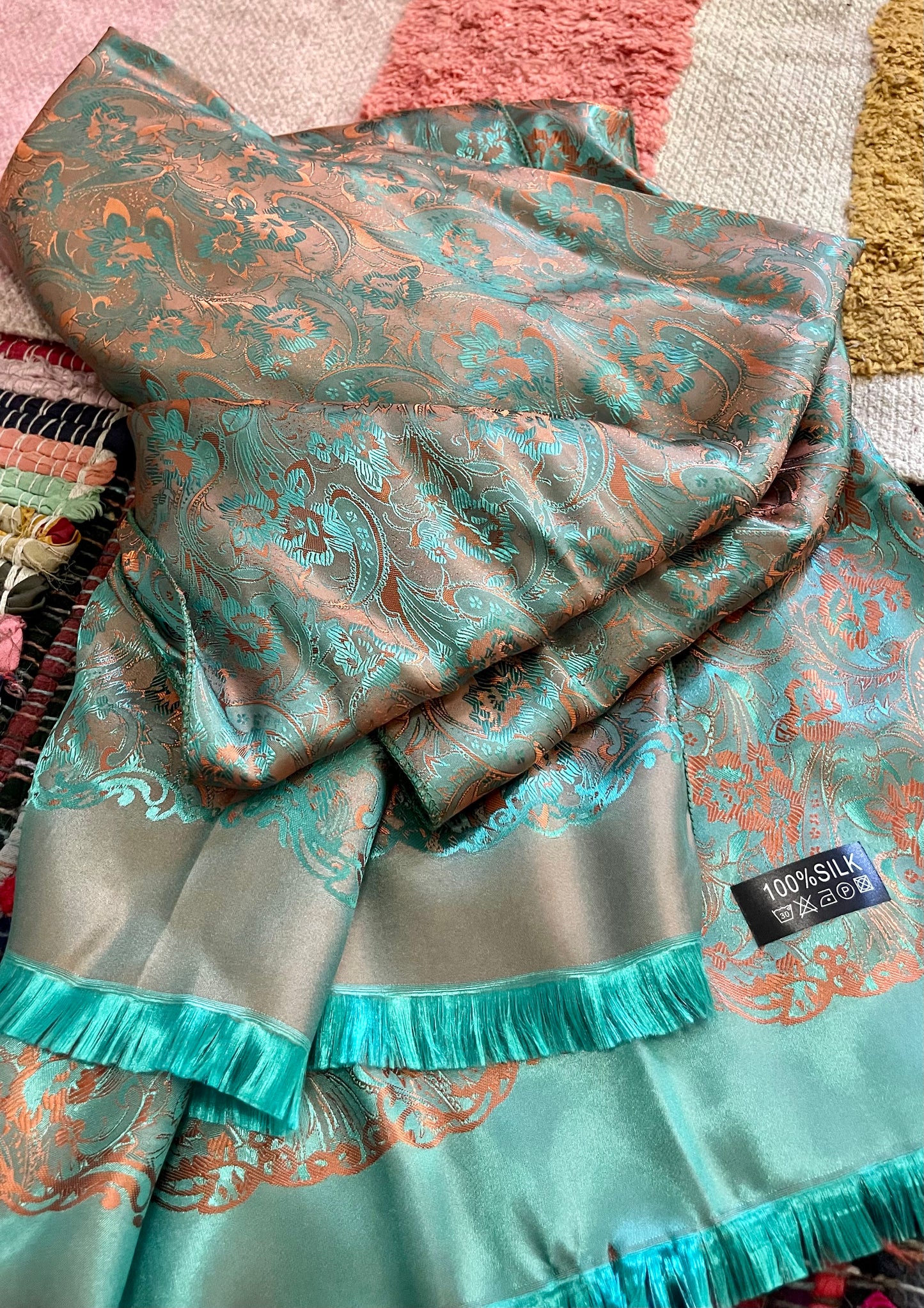 silk scarf/shawl/altar cloth (like new)