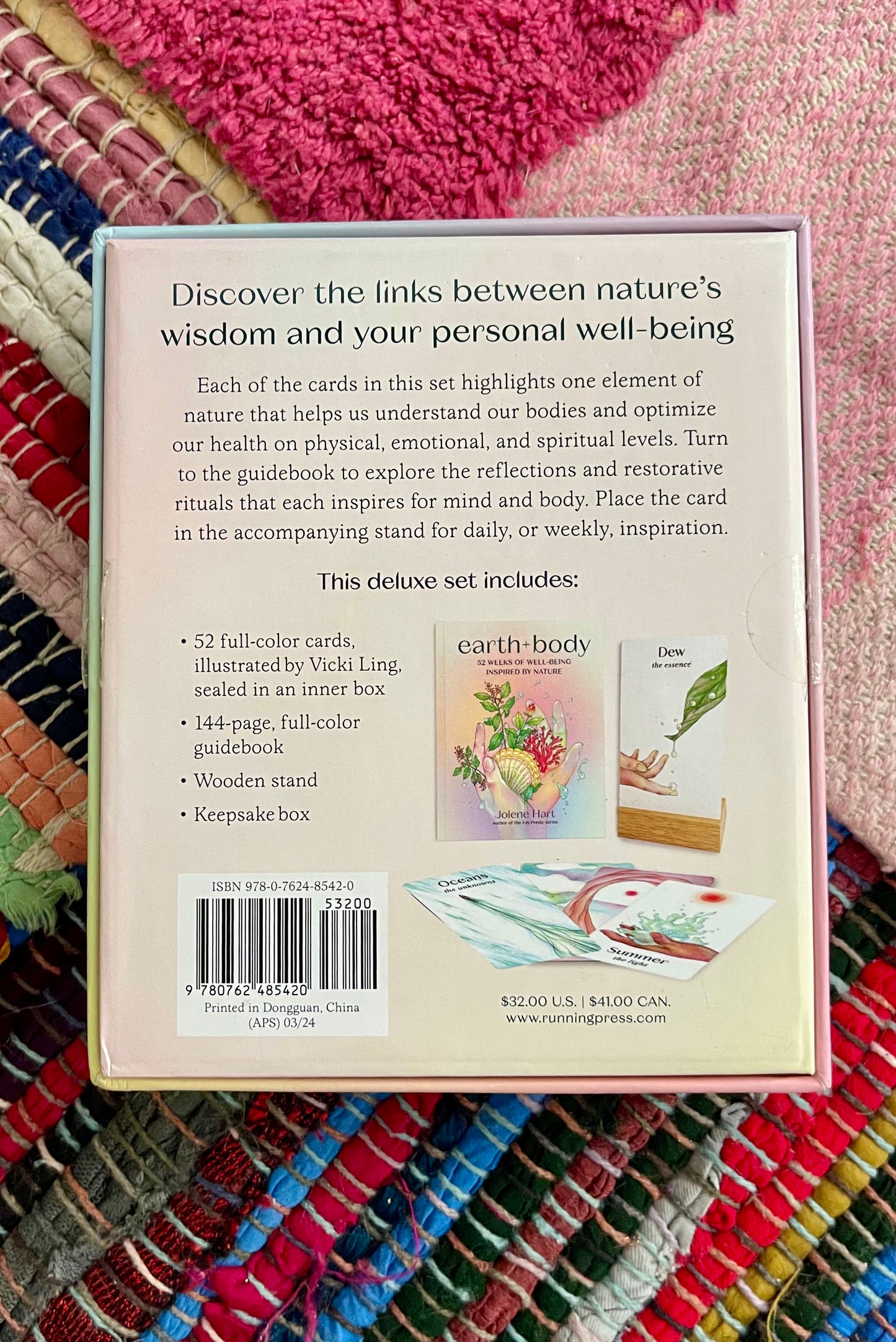 Earth + Body Deck: 52 Weeks of Well-Being Inspired By Nature by Jolene Hart (like new)