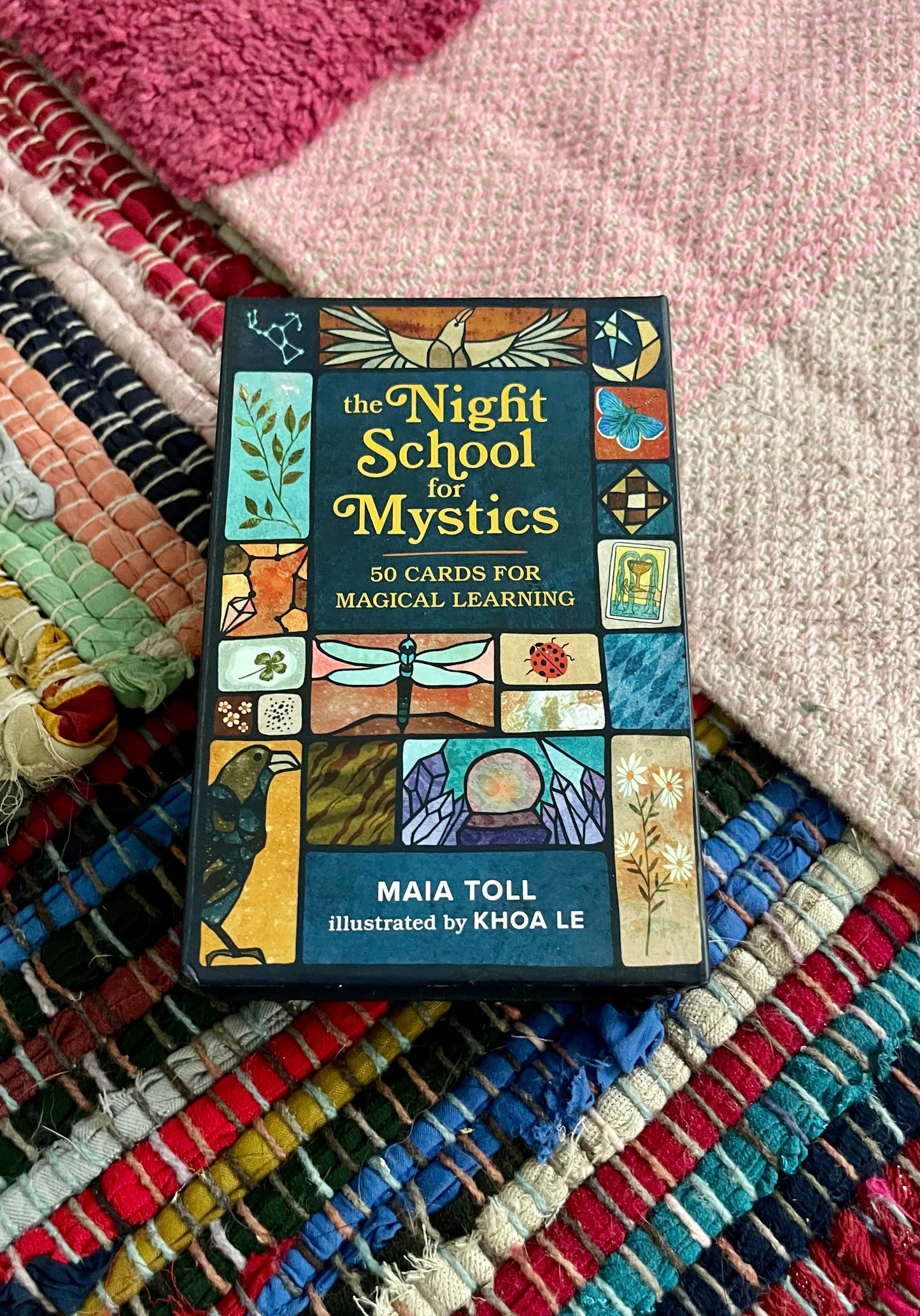 The Night School for Mystics: 59 Cards for Magical Learning by Maia Toll (like new)
