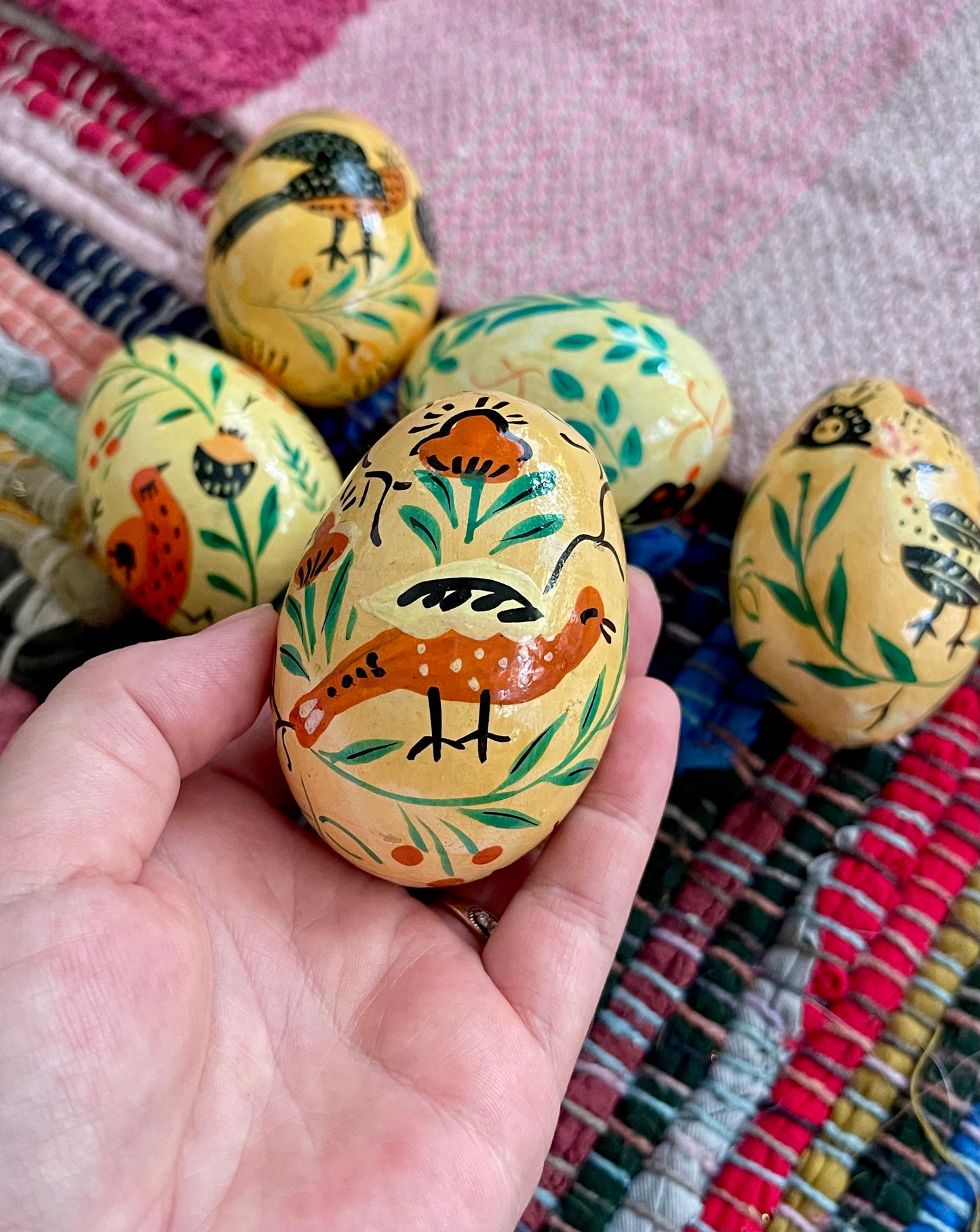 hand painted decorative eggs (used)