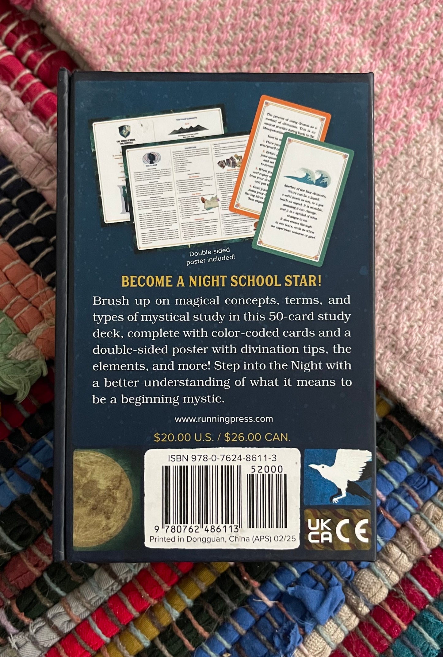 The Night School for Mystics: 59 Cards for Magical Learning by Maia Toll (like new)