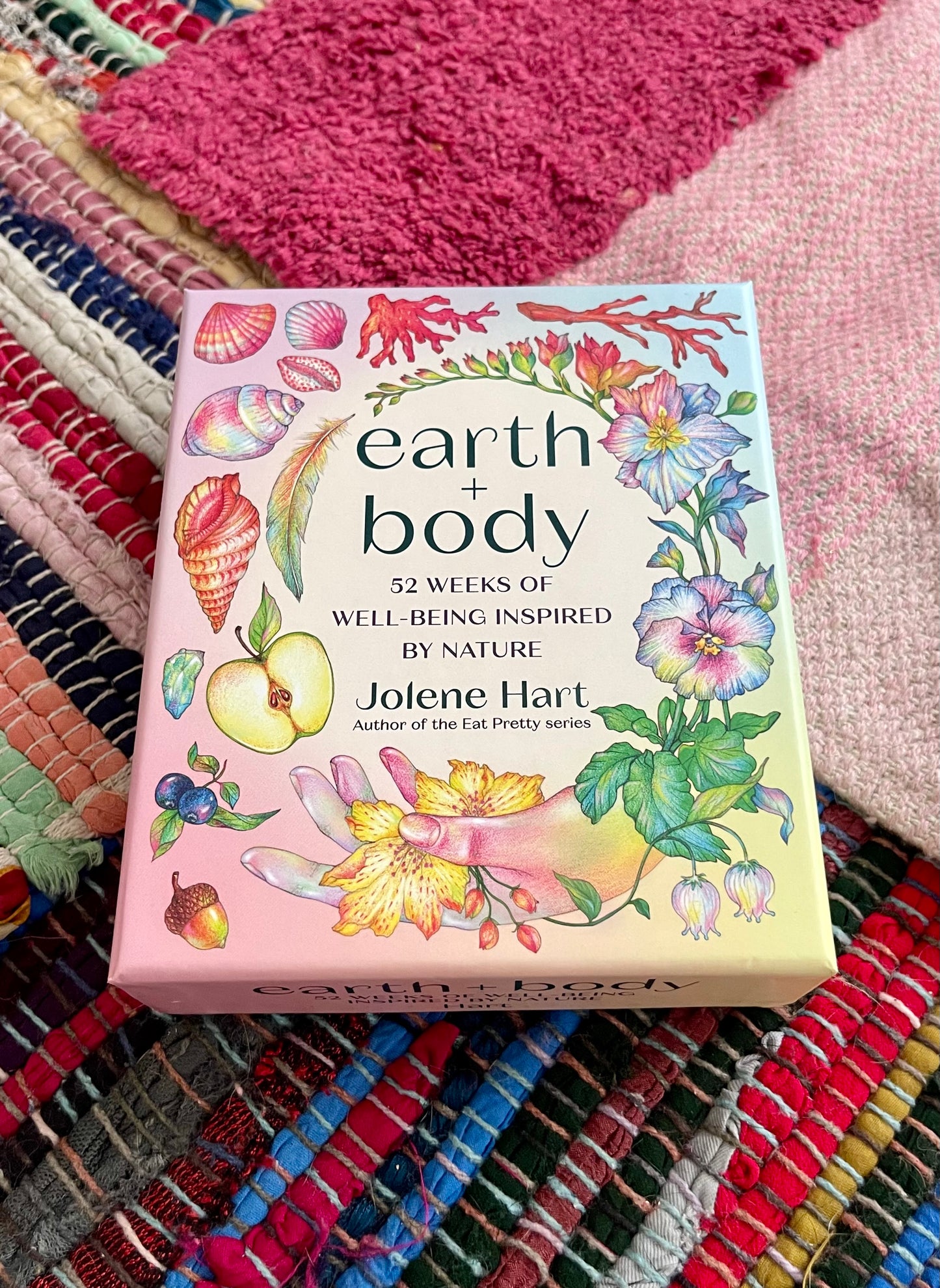 Earth + Body Deck: 52 Weeks of Well-Being Inspired By Nature by Jolene Hart (like new)