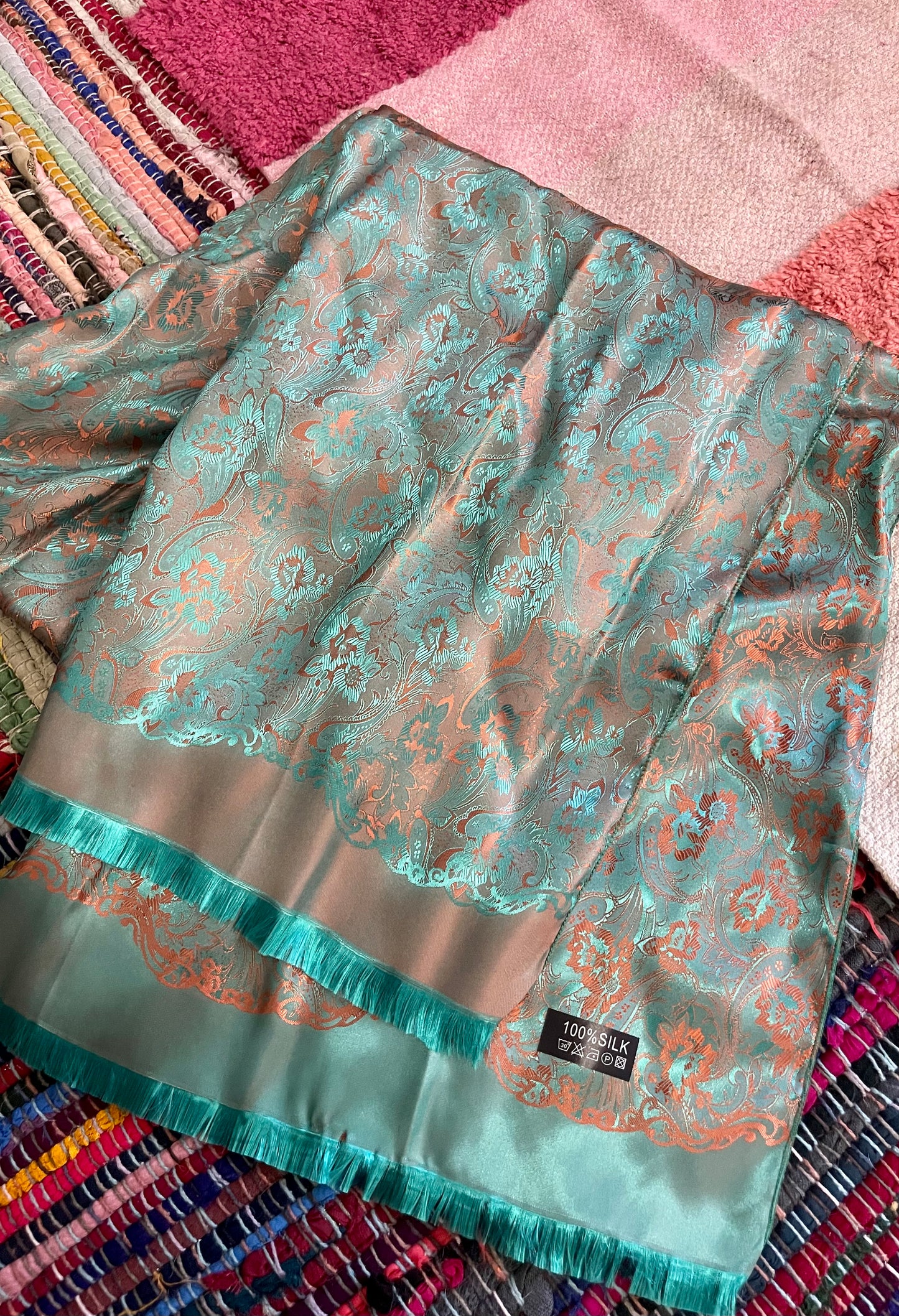 silk scarf/shawl/altar cloth (like new)