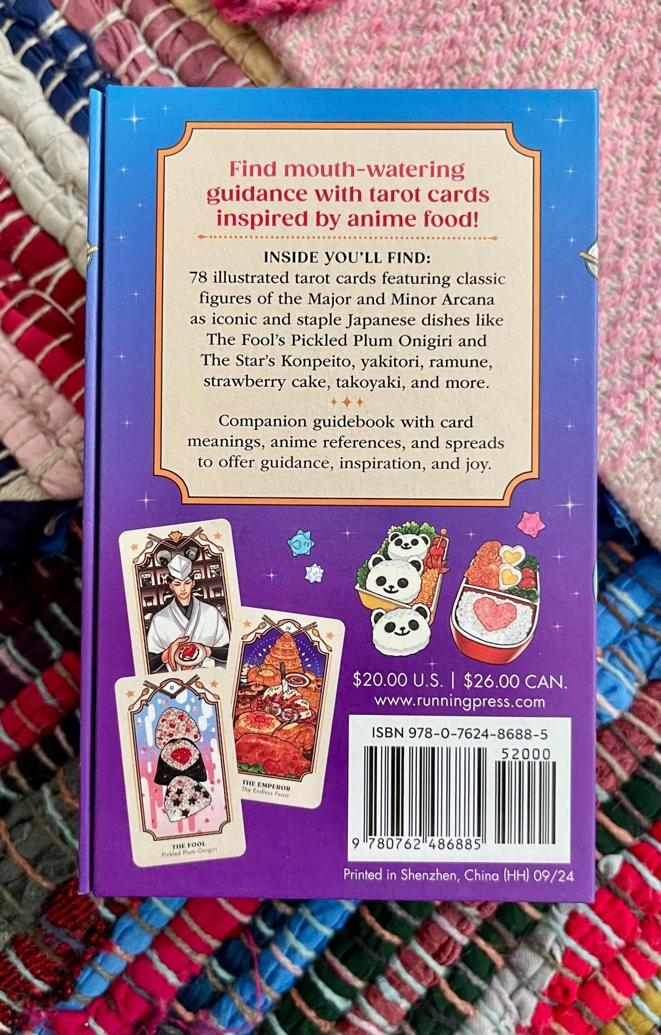 Anime Food Tarot by Emily Bushman (like new) - Lil Shop of Light & Love