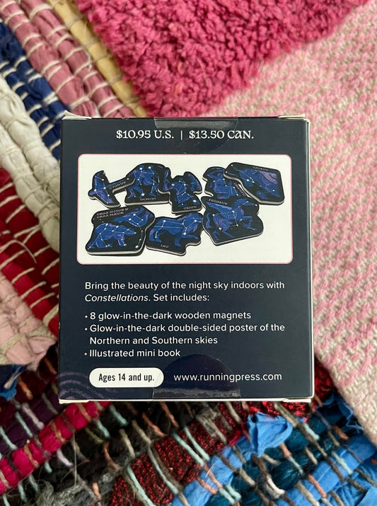 Constellations: A Wooden Magnet Set with glow in the dark poster (unopened) - Lil Shop of Light & Love