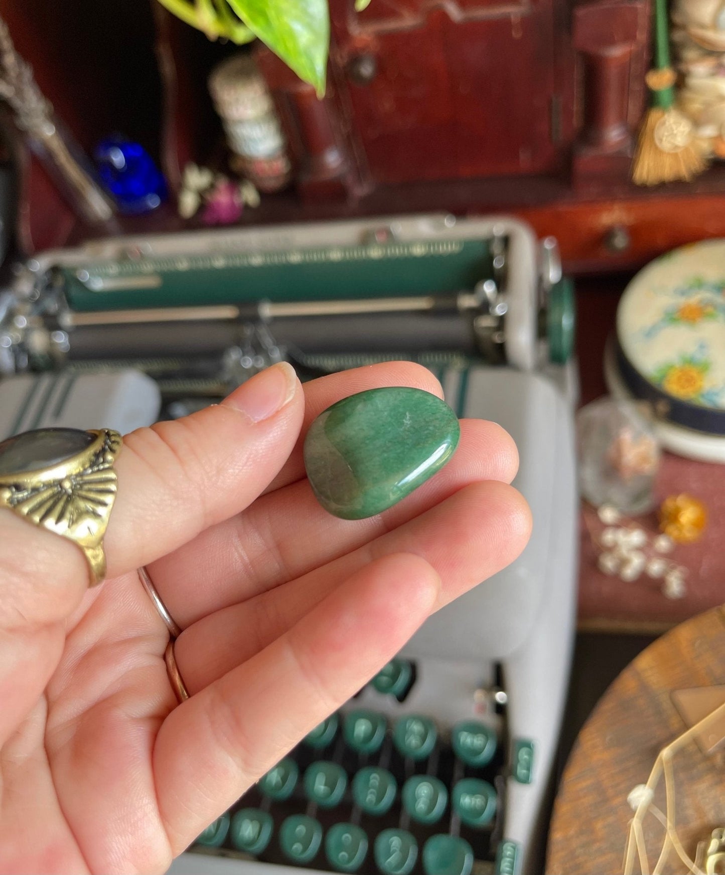 dark green aventurine | tumbled - lil shop of light & love