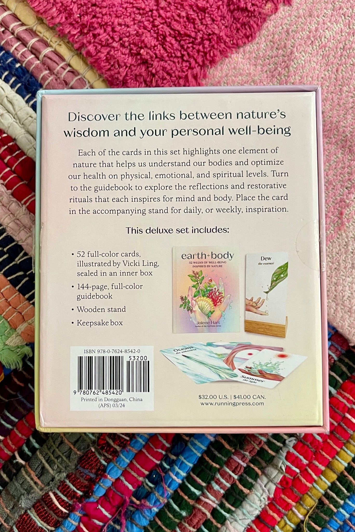 Earth + Body Deck: 52 Weeks of Well - Being Inspired By Nature by Jolene Hart (like new) - Lil Shop of Light & Love