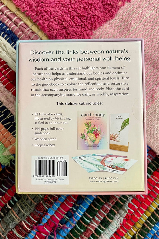 Earth + Body Deck: 52 Weeks of Well - Being Inspired By Nature by Jolene Hart (like new) - Lil Shop of Light & Love