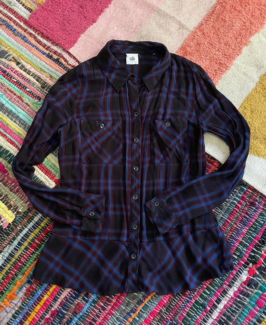 flannel blouse (used) - Lil Shop of Light & Love