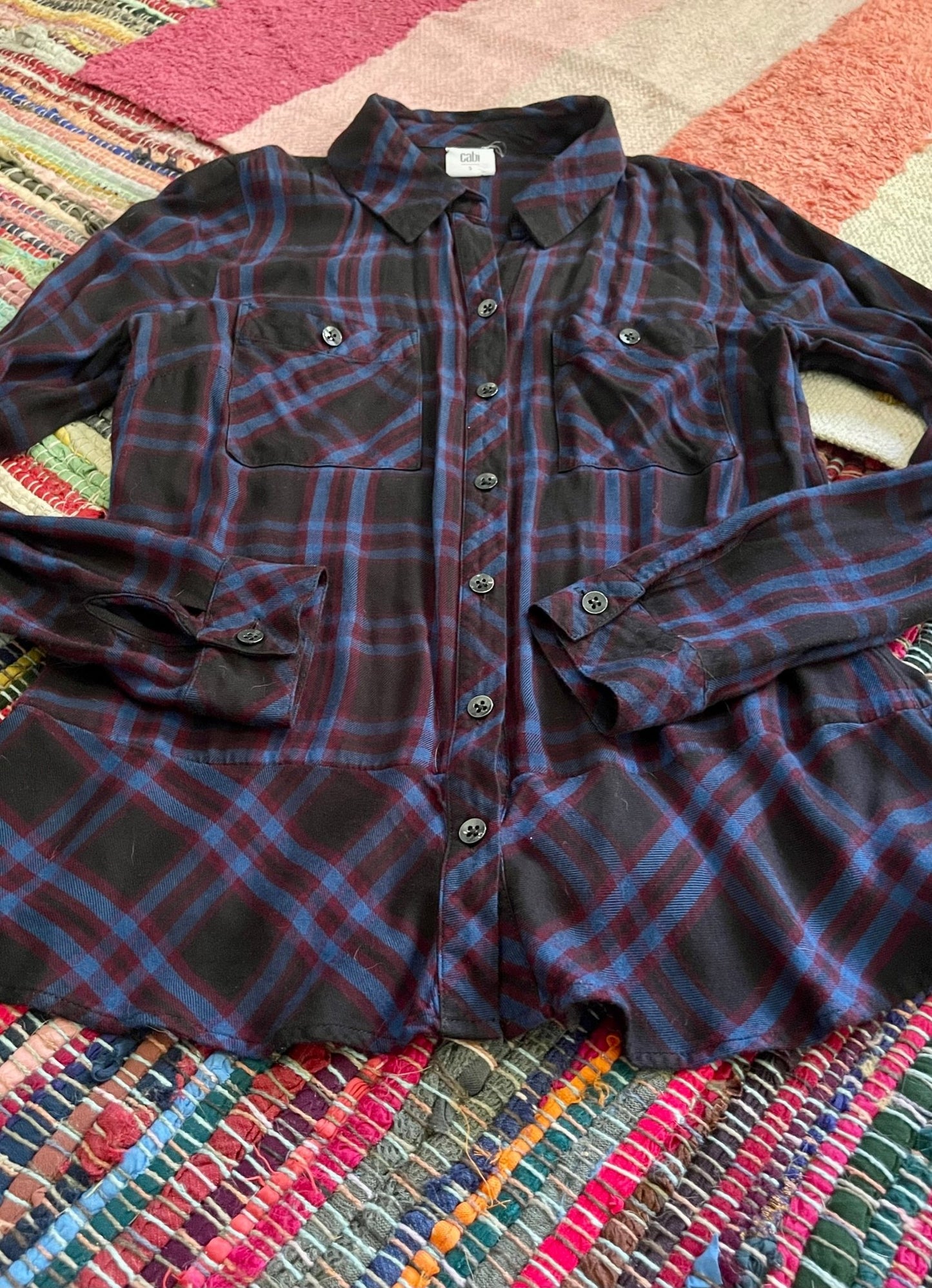 flannel blouse (used) - Lil Shop of Light & Love