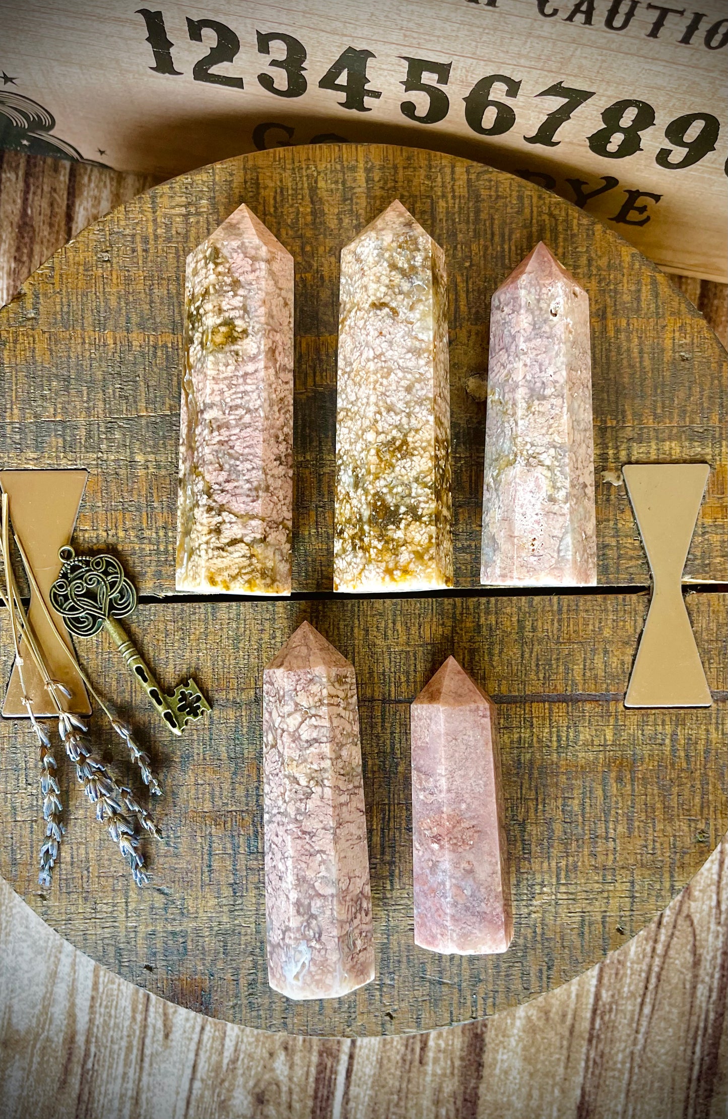 cherry blossom agate towers