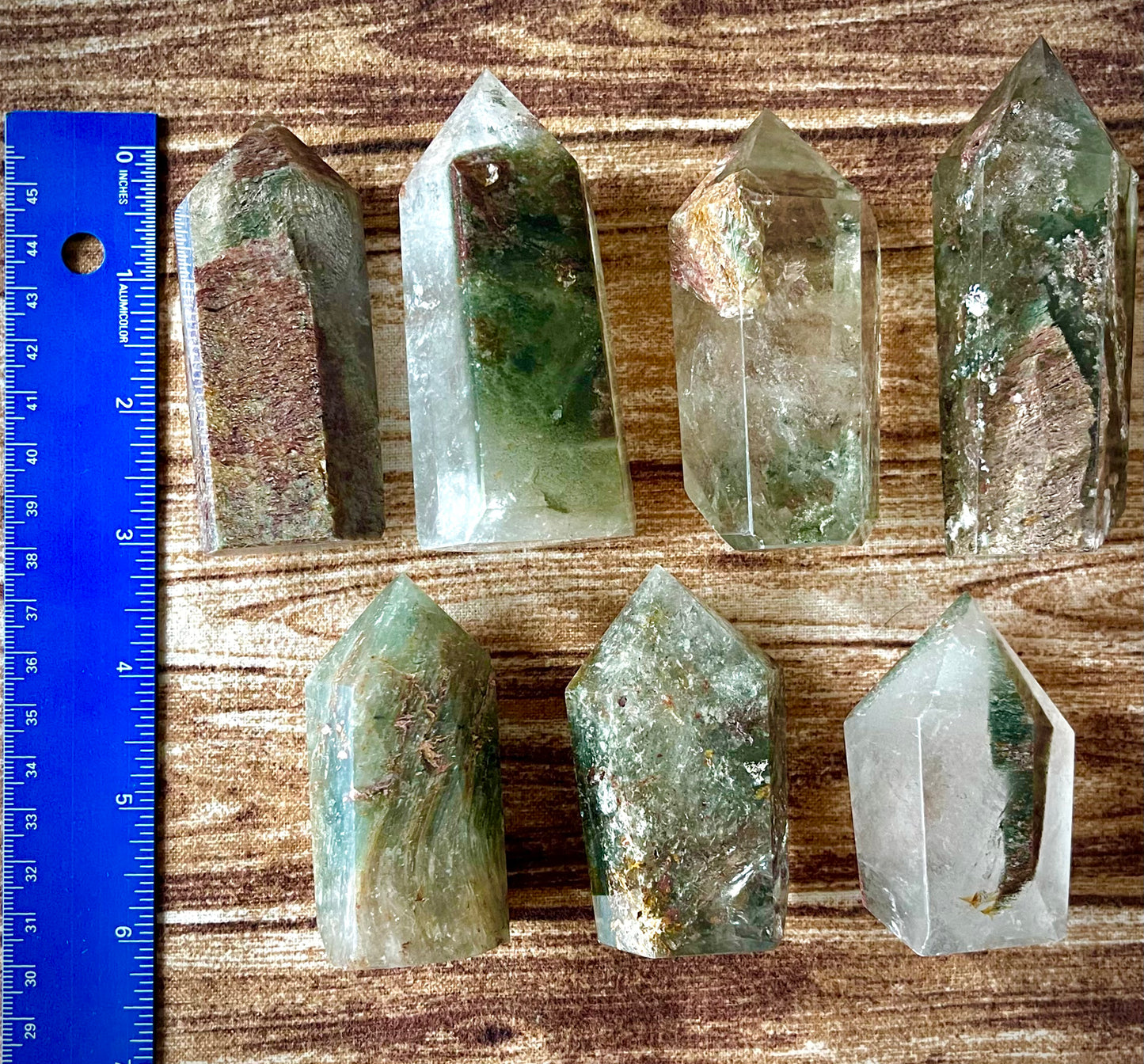 garden quartz polished points