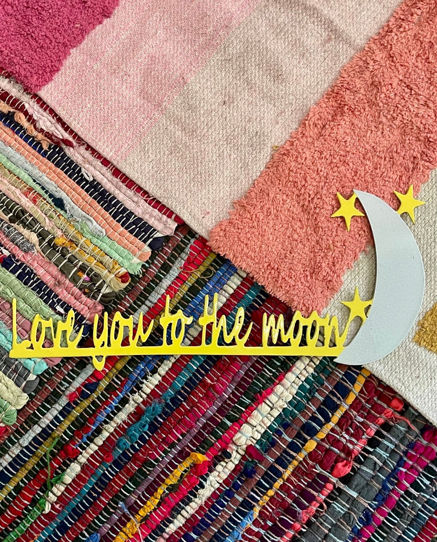 “love you to the moon” sign (used) - Lil Shop of Light & Love