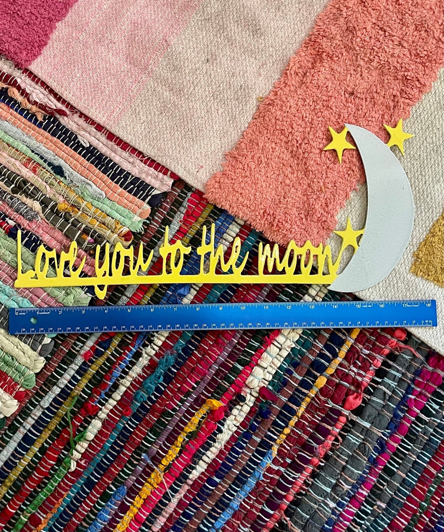 “love you to the moon” sign (used) - Lil Shop of Light & Love