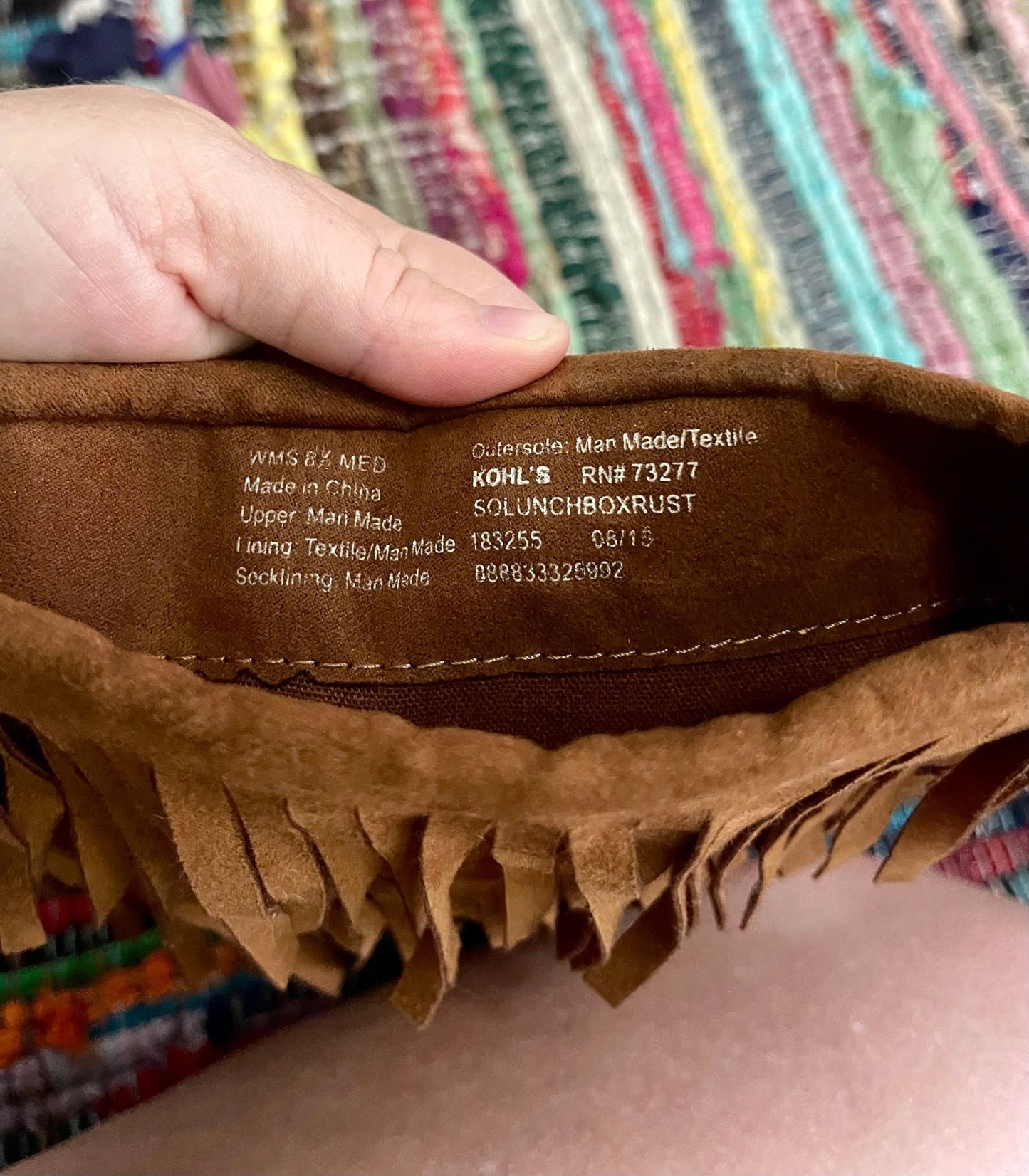 moccasin boots with fringe (used) - Lil Shop of Light & Love