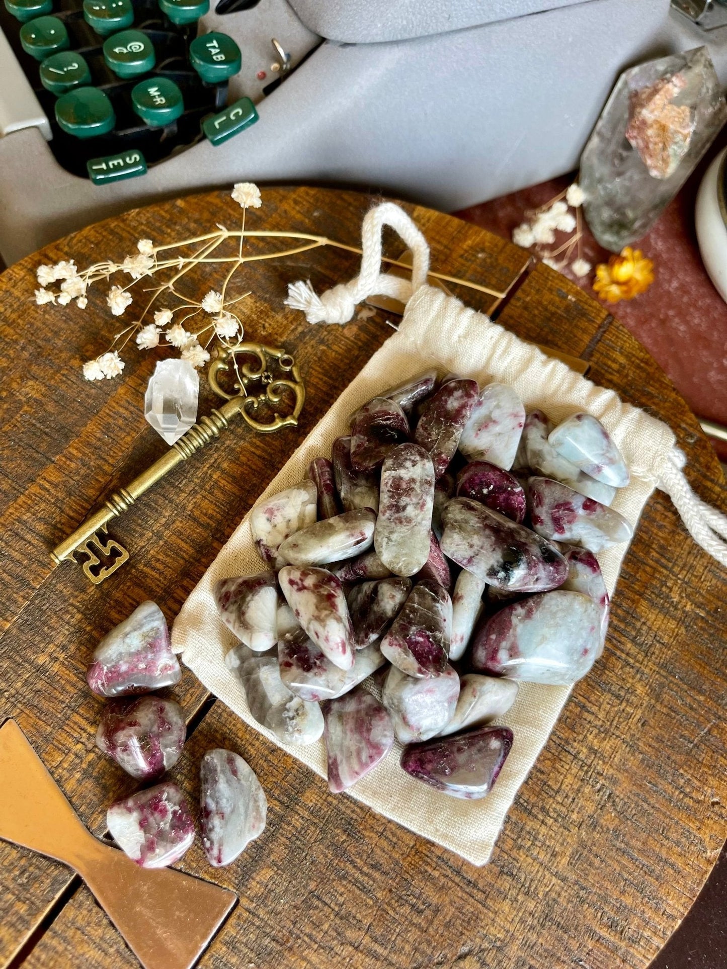 pink tourmaline | tumbled - lil shop of light & love