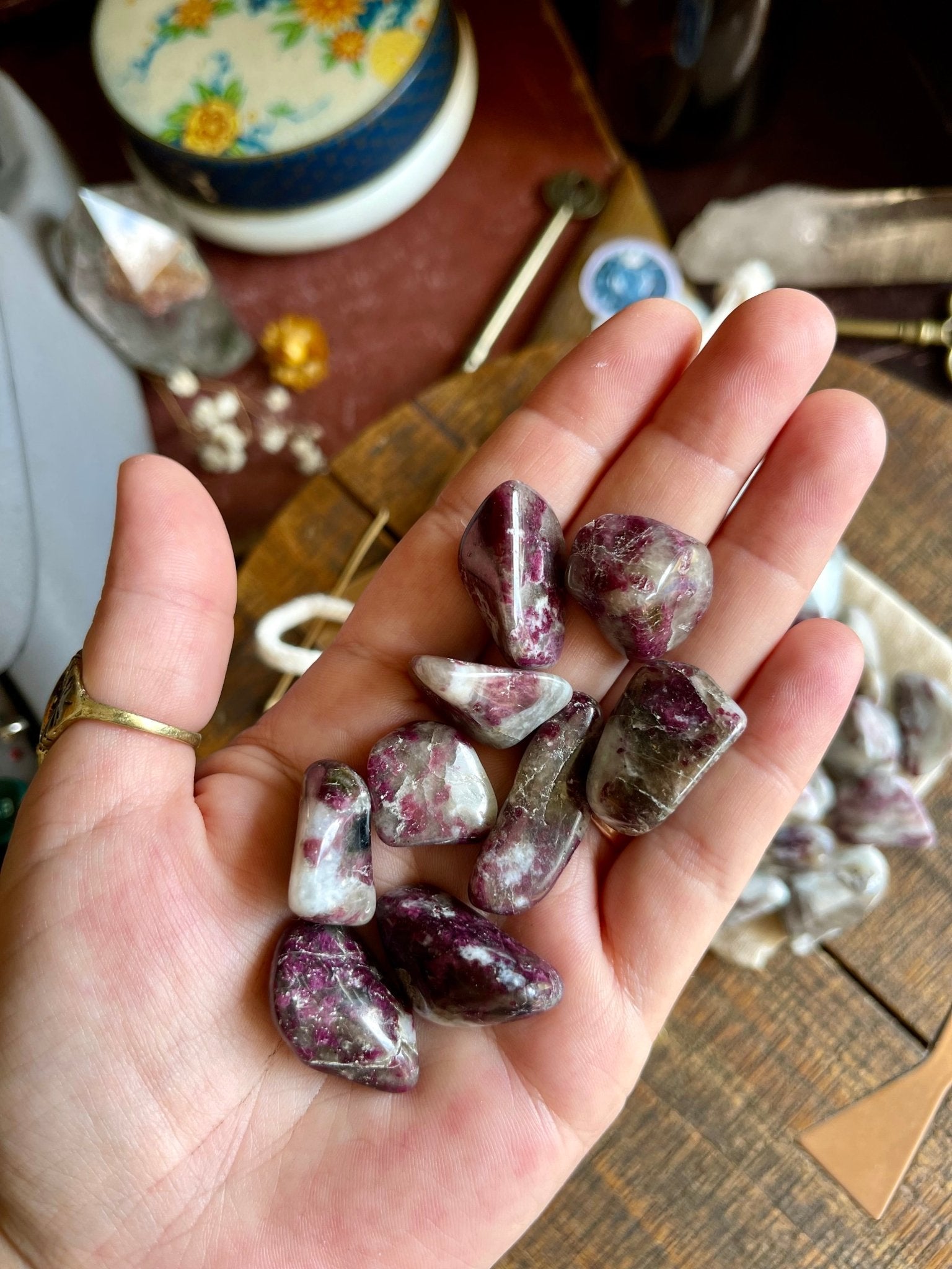 pink tourmaline | tumbled - lil shop of light & love