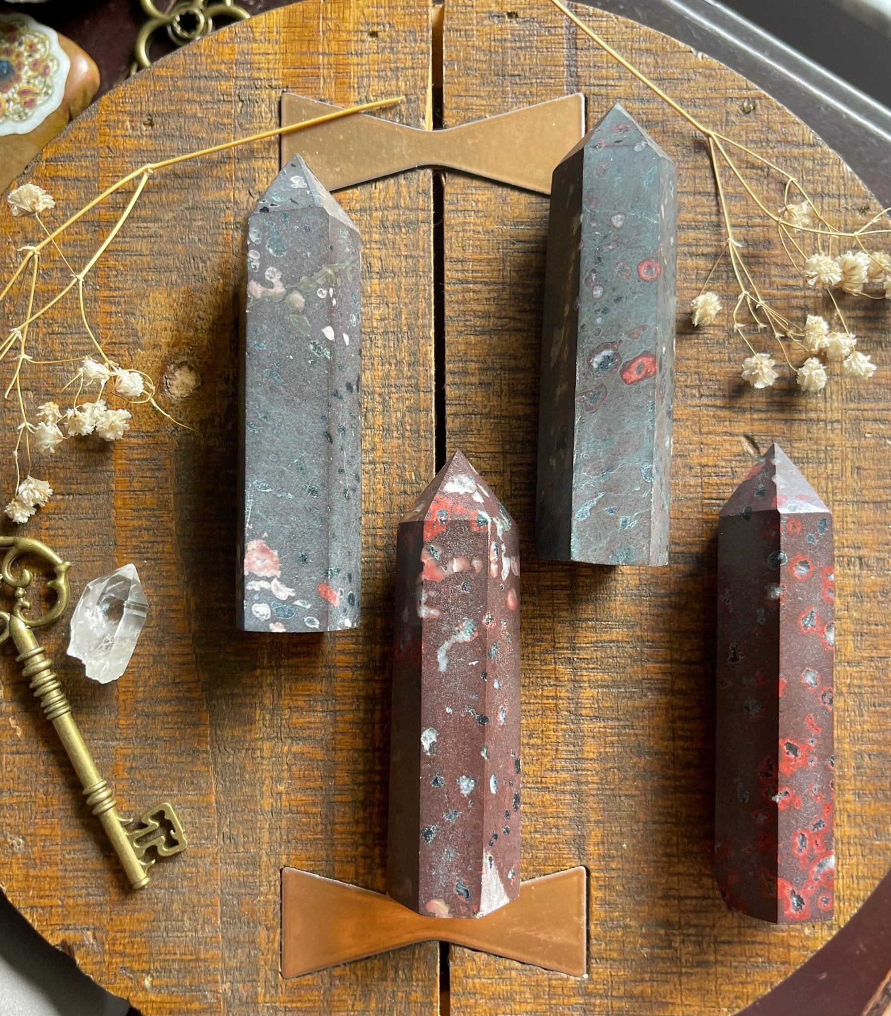 plum blossom jasper towers - lil shop of light & love