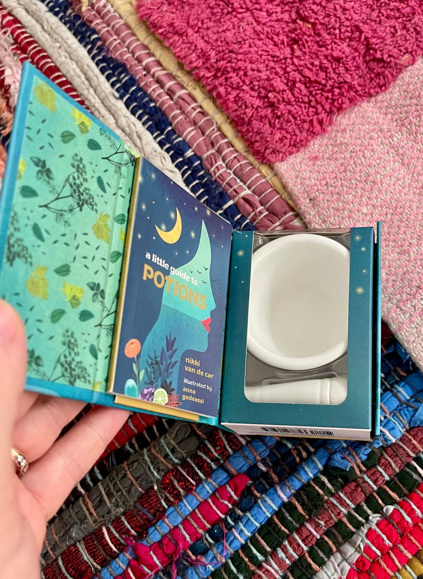 Potions Mini Mortar & Pestle with a little guide to potions by Nikki Van De Car (like new) - Lil Shop of Light & Love