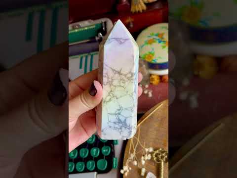 angel aura howlite tower