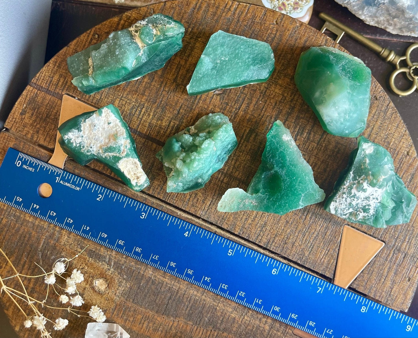 raw chrome chalcedony stones (mtorolite) - Lil Shop of Light & Love