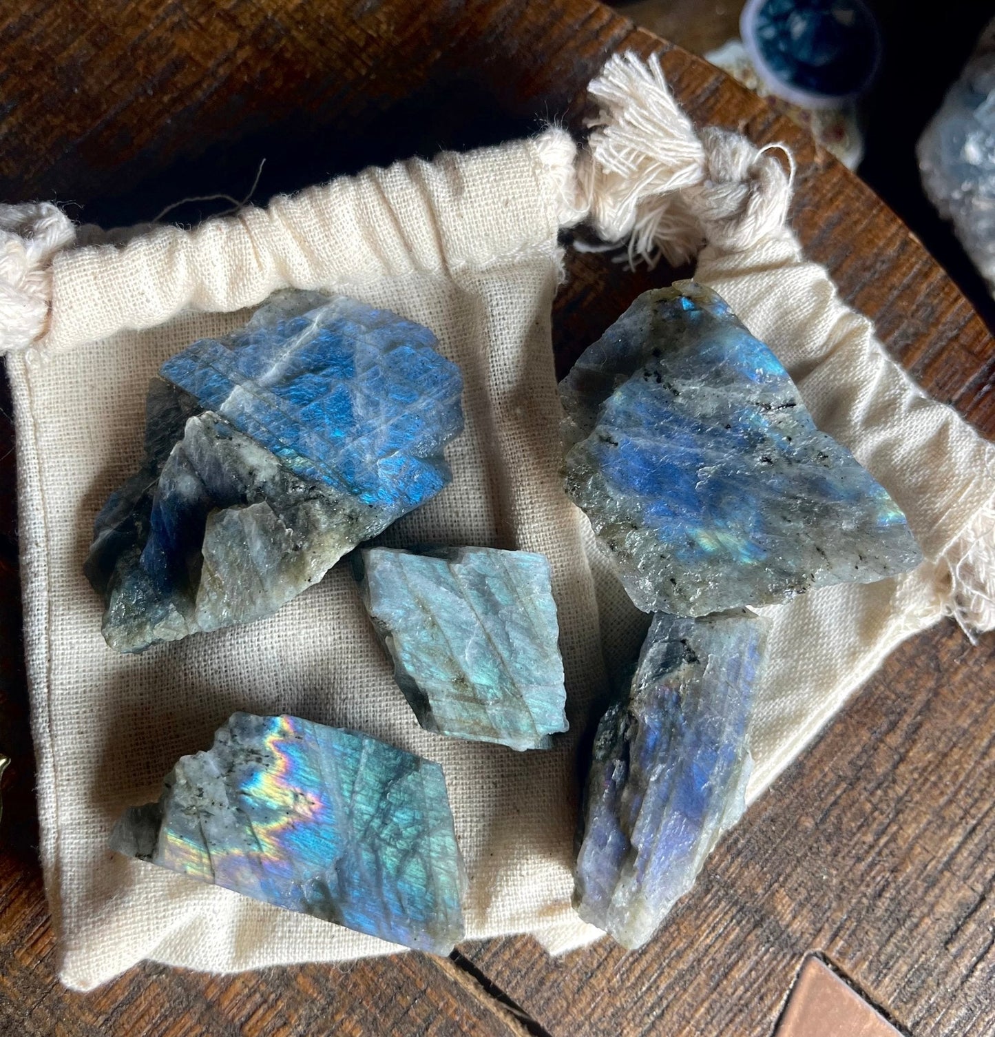 raw labradorite stones (spectrolite) - Lil Shop of Light & Love