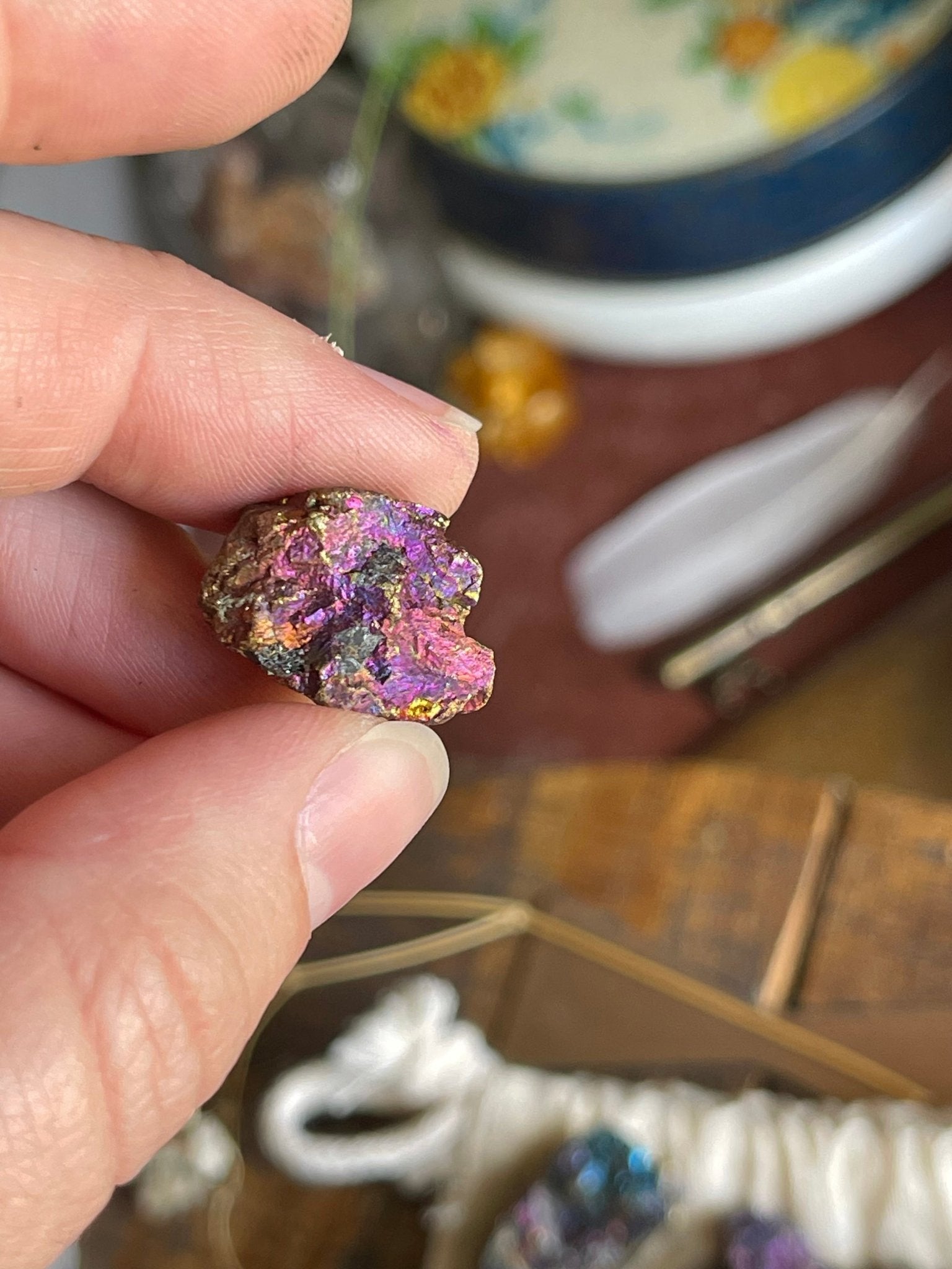 raw peacock ore (bornite) stones - Lil Shop of Light & Love