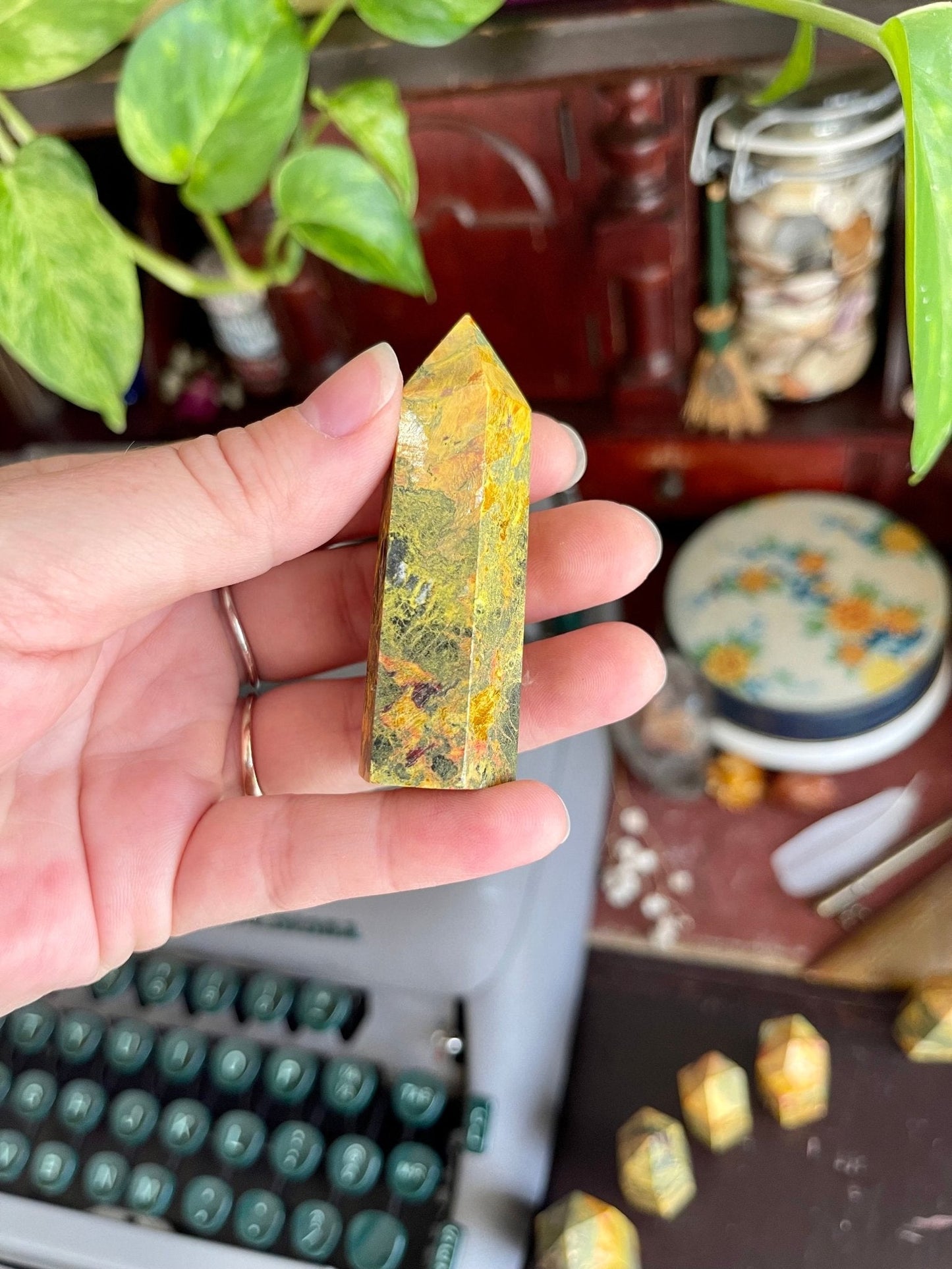 realgar aka “ruby of arsenic” towers - Lil Shop of Light & Love