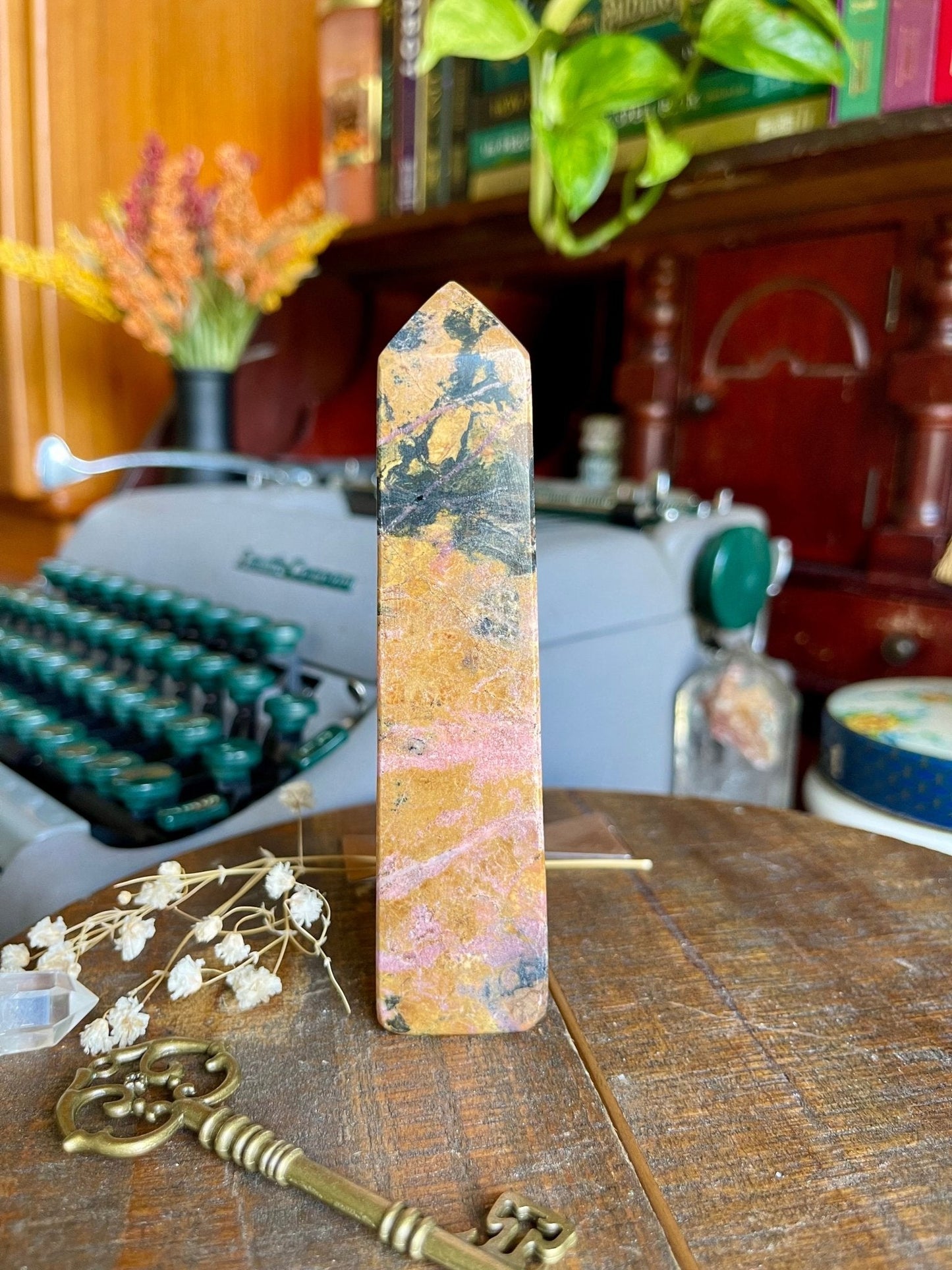 rhodonite tower - Lil Shop of Light & Love