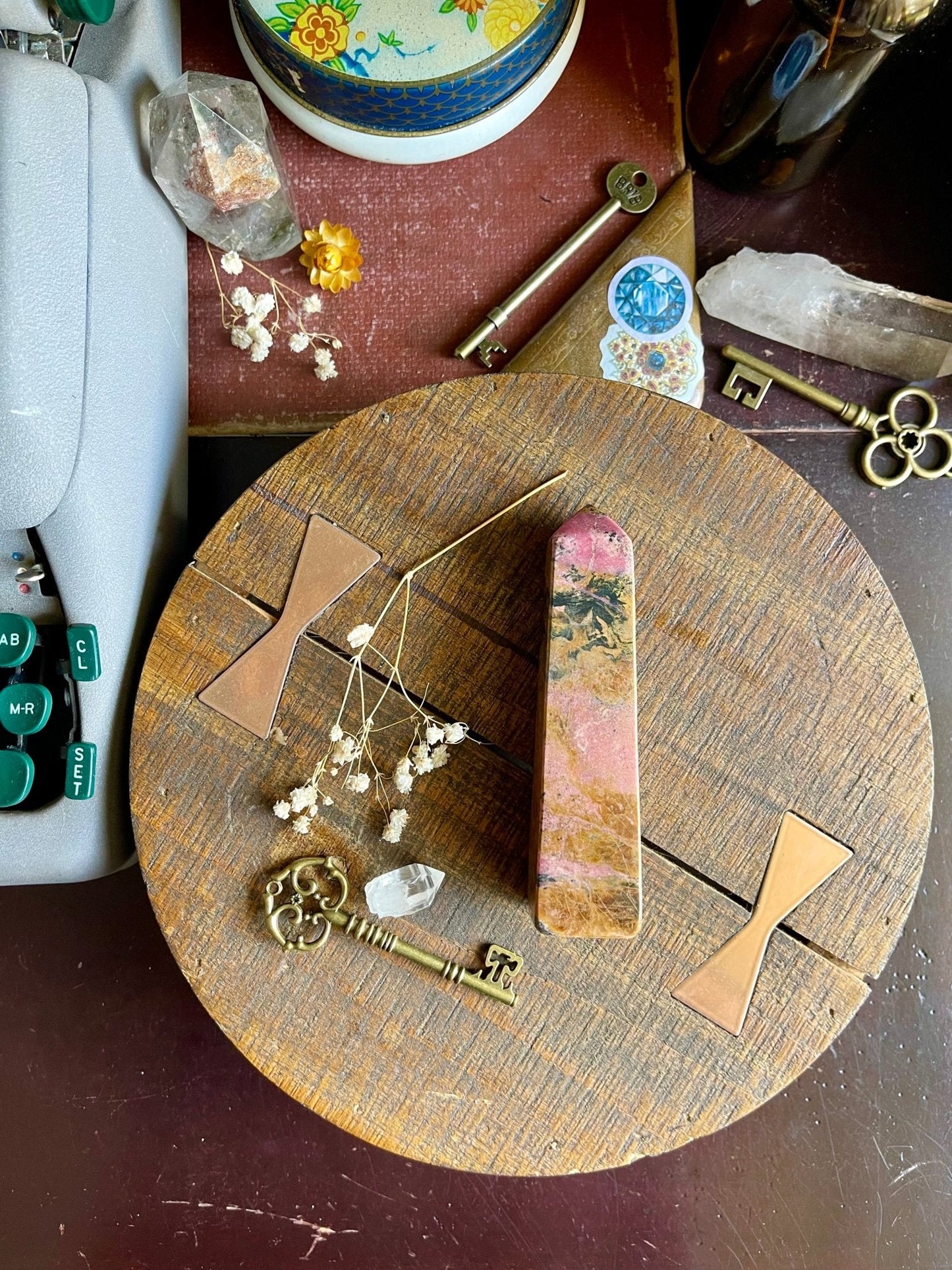 rhodonite tower - Lil Shop of Light & Love