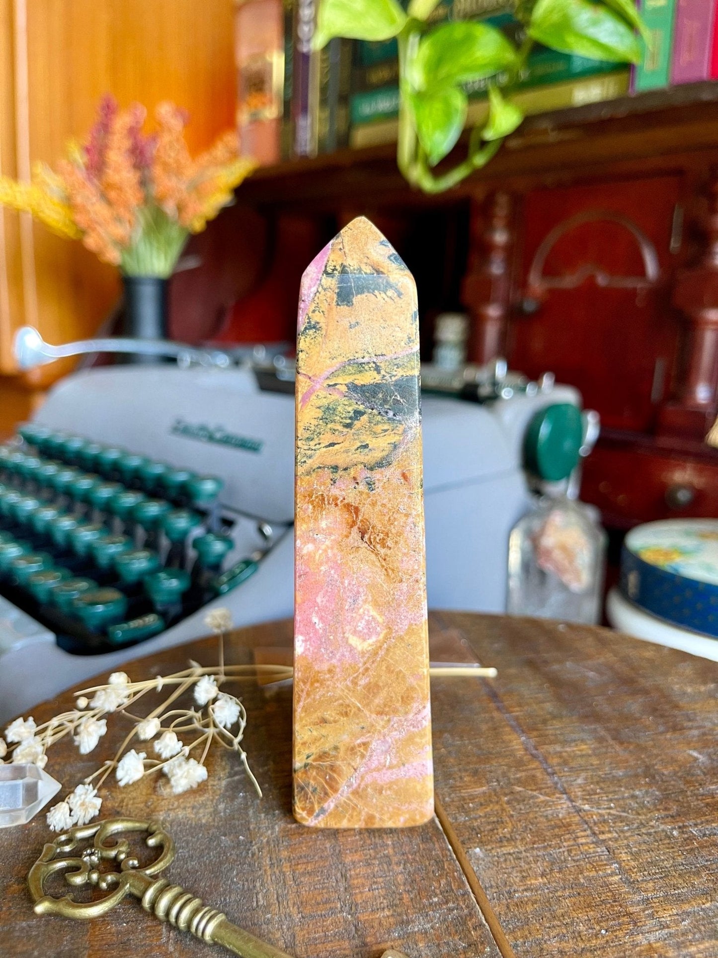 rhodonite tower - Lil Shop of Light & Love
