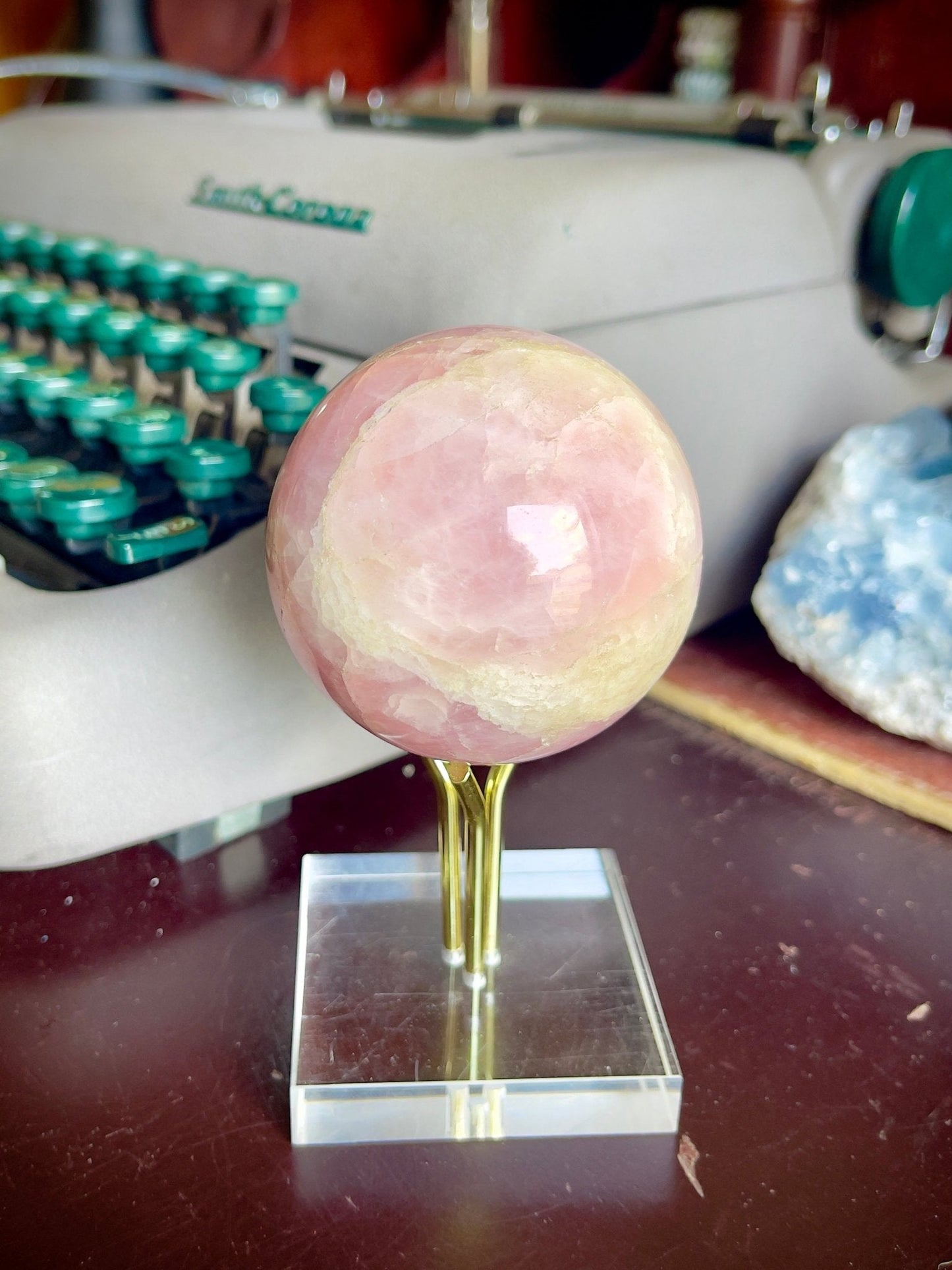 rose quartz sphere - Lil Shop of Light & Love