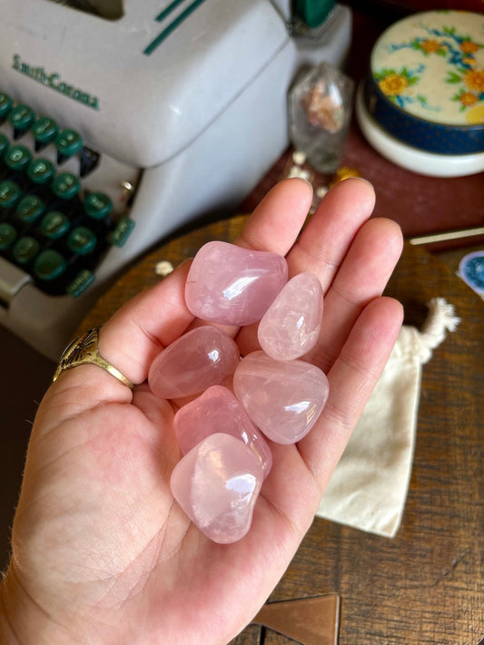 rose quartz | tumbled - Lil Shop of Light & Love