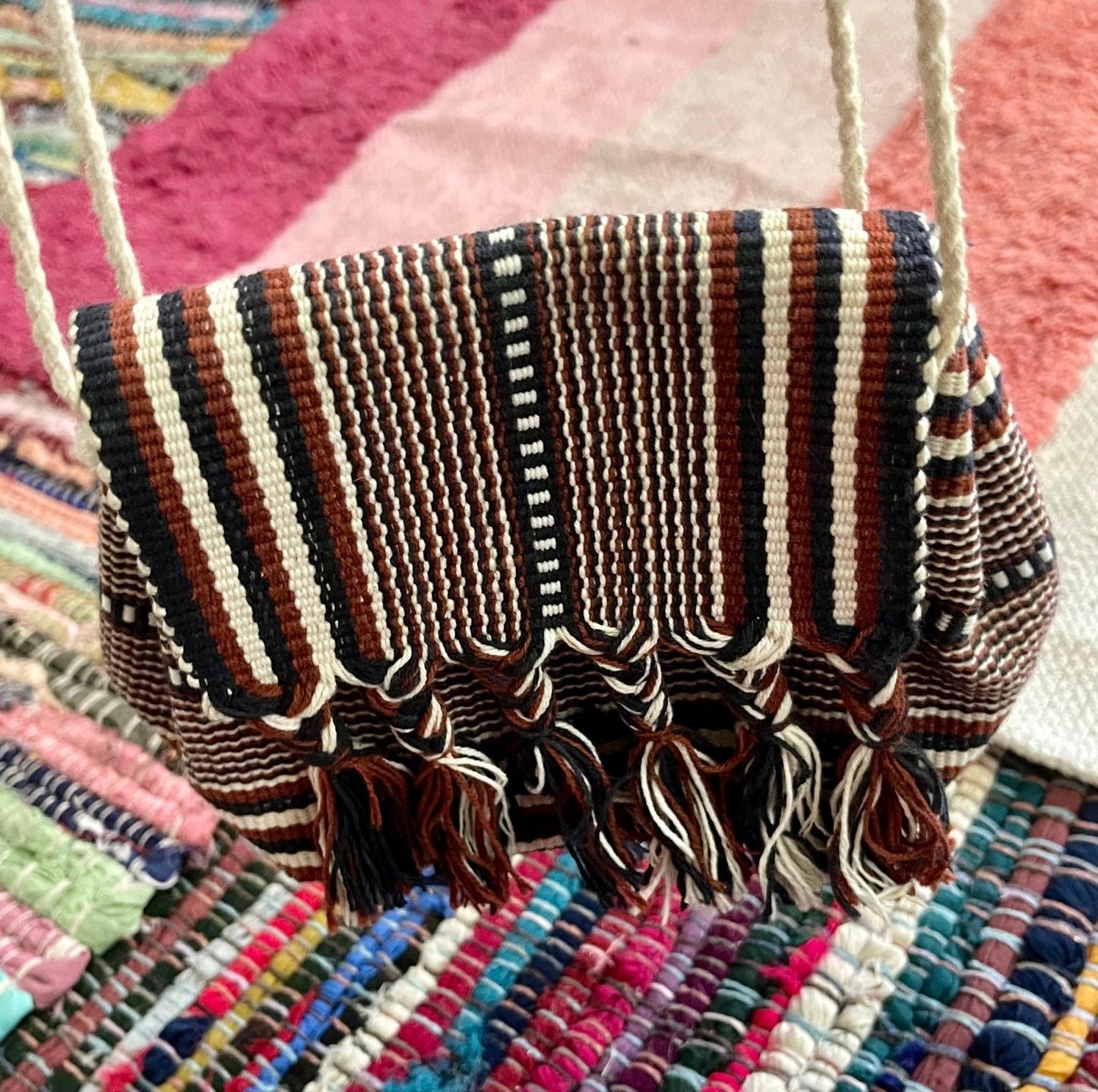 small woven handbag (used) - Lil Shop of Light & Love