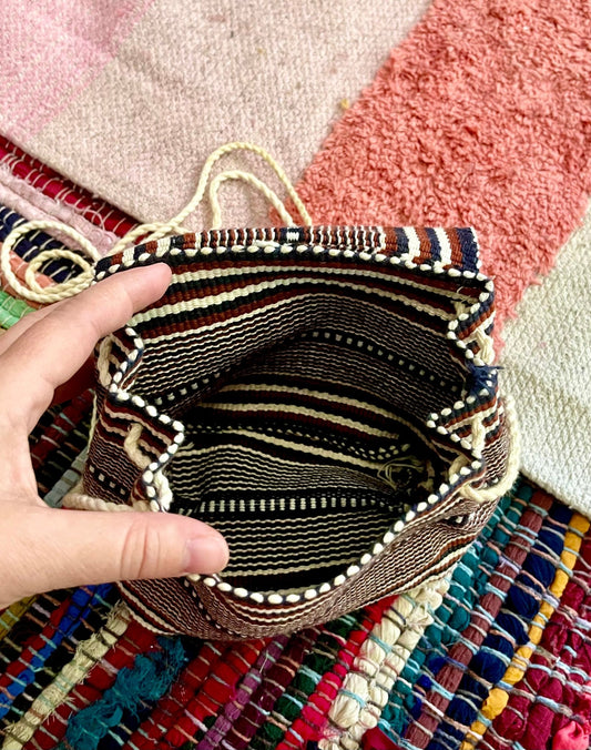 small woven handbag (used) - Lil Shop of Light & Love