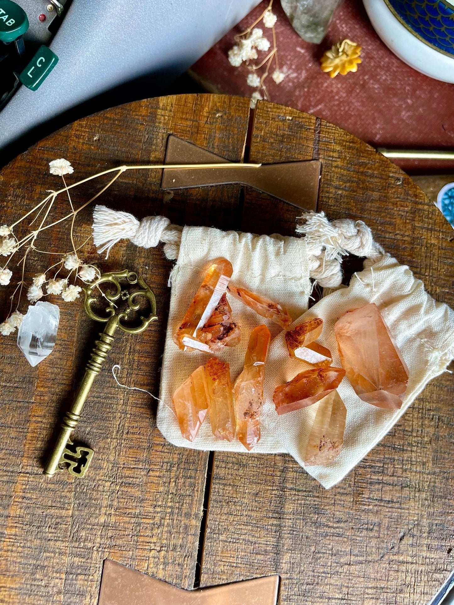tangerine quartz points - Lil Shop of Light & Love