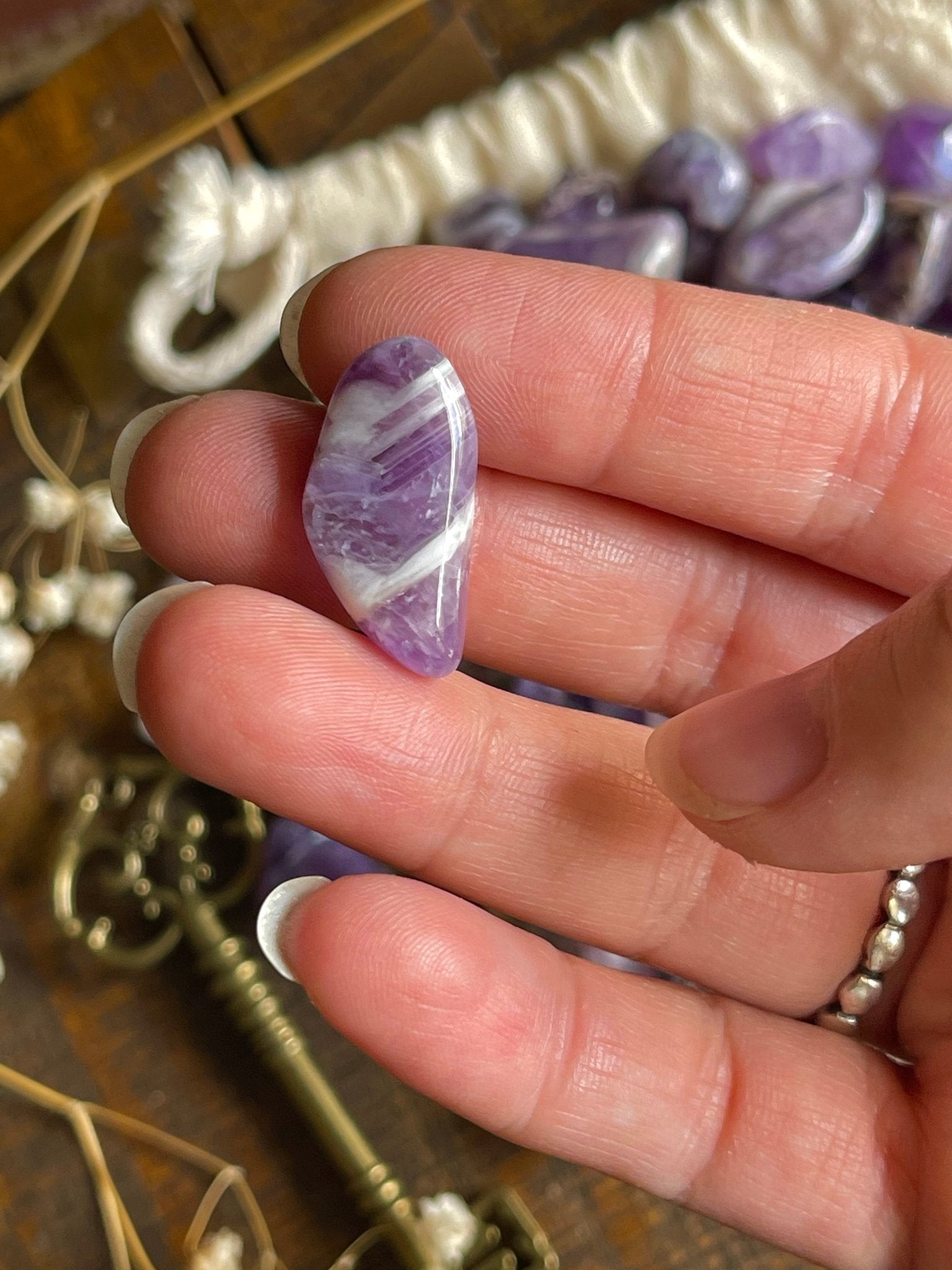 amethyst stones | tumbled - lil shop of light & love