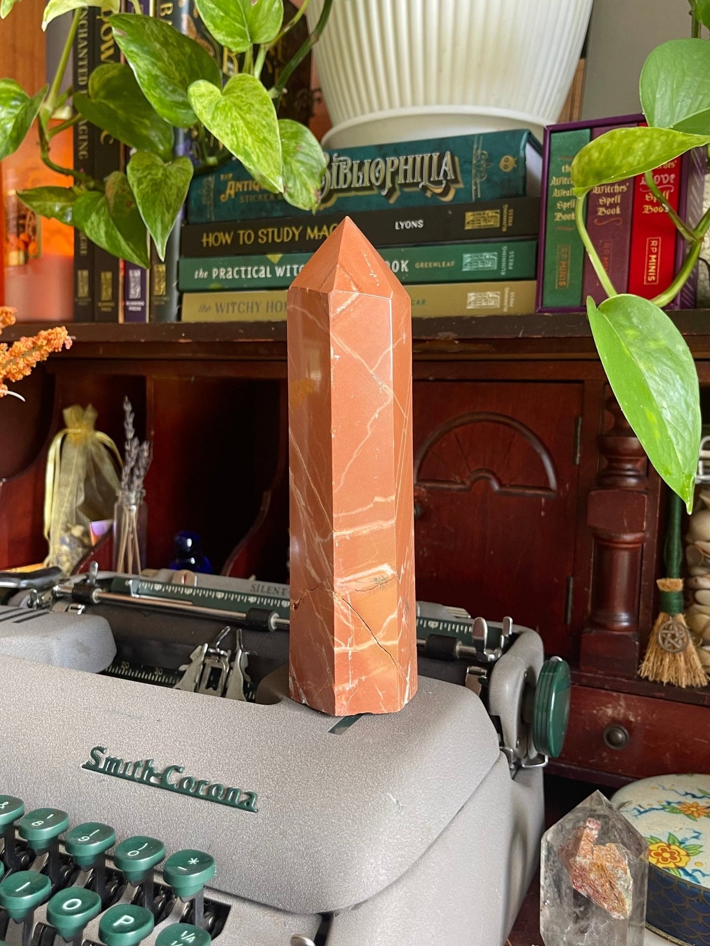 big red jasper tower - lil shop of light & love