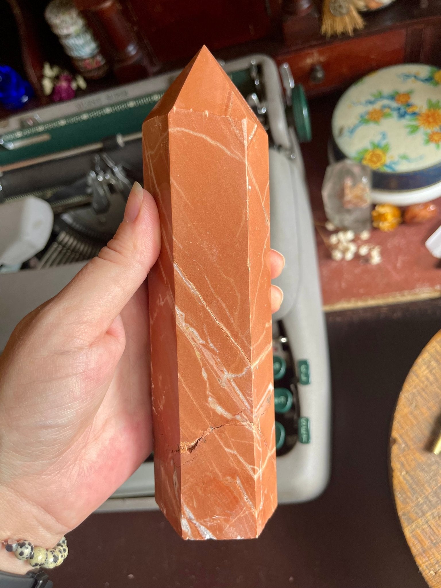 big red jasper tower - lil shop of light & love