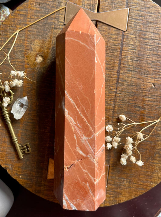 big red jasper tower - lil shop of light & love