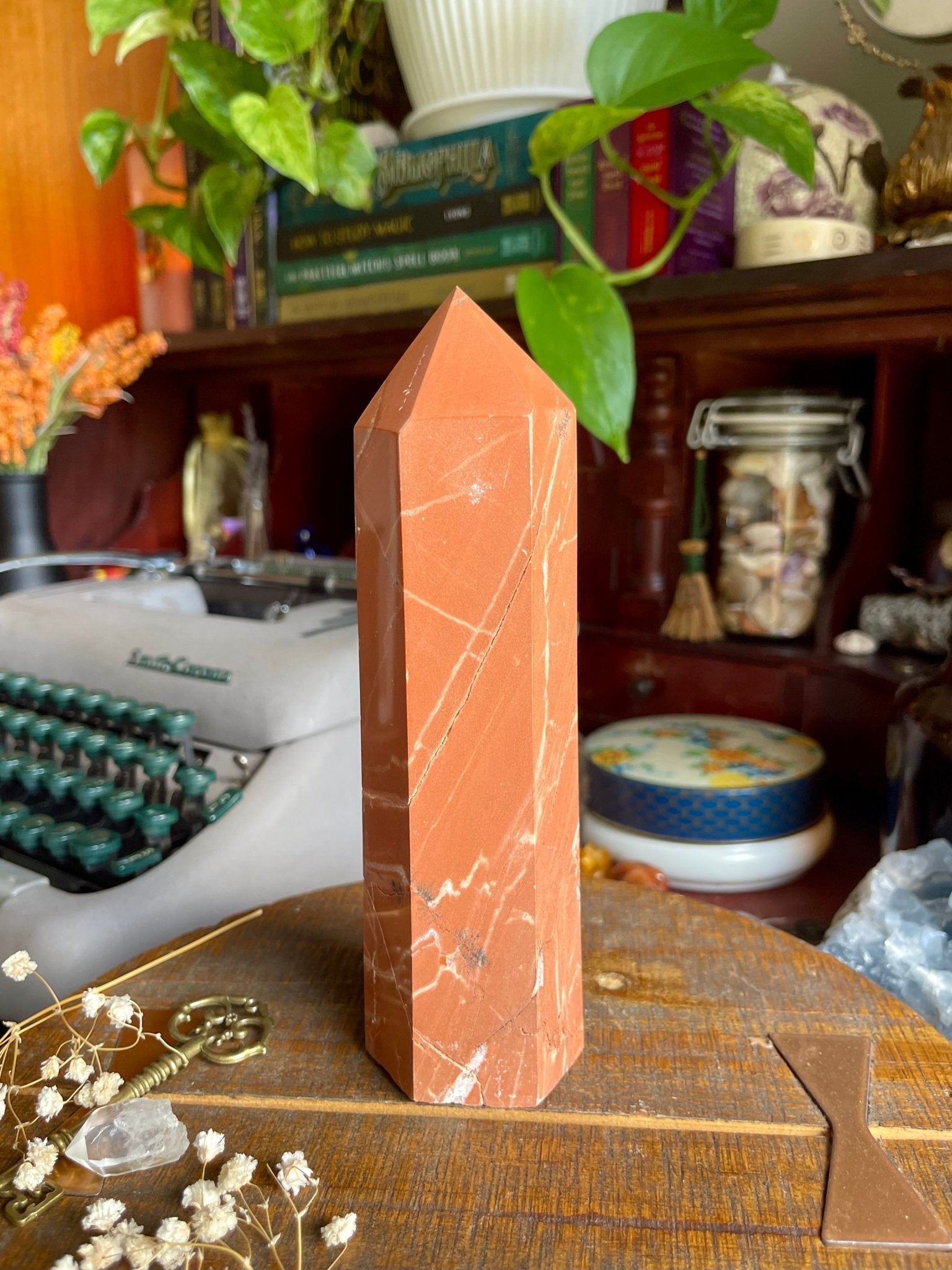 big red jasper tower - lil shop of light & love
