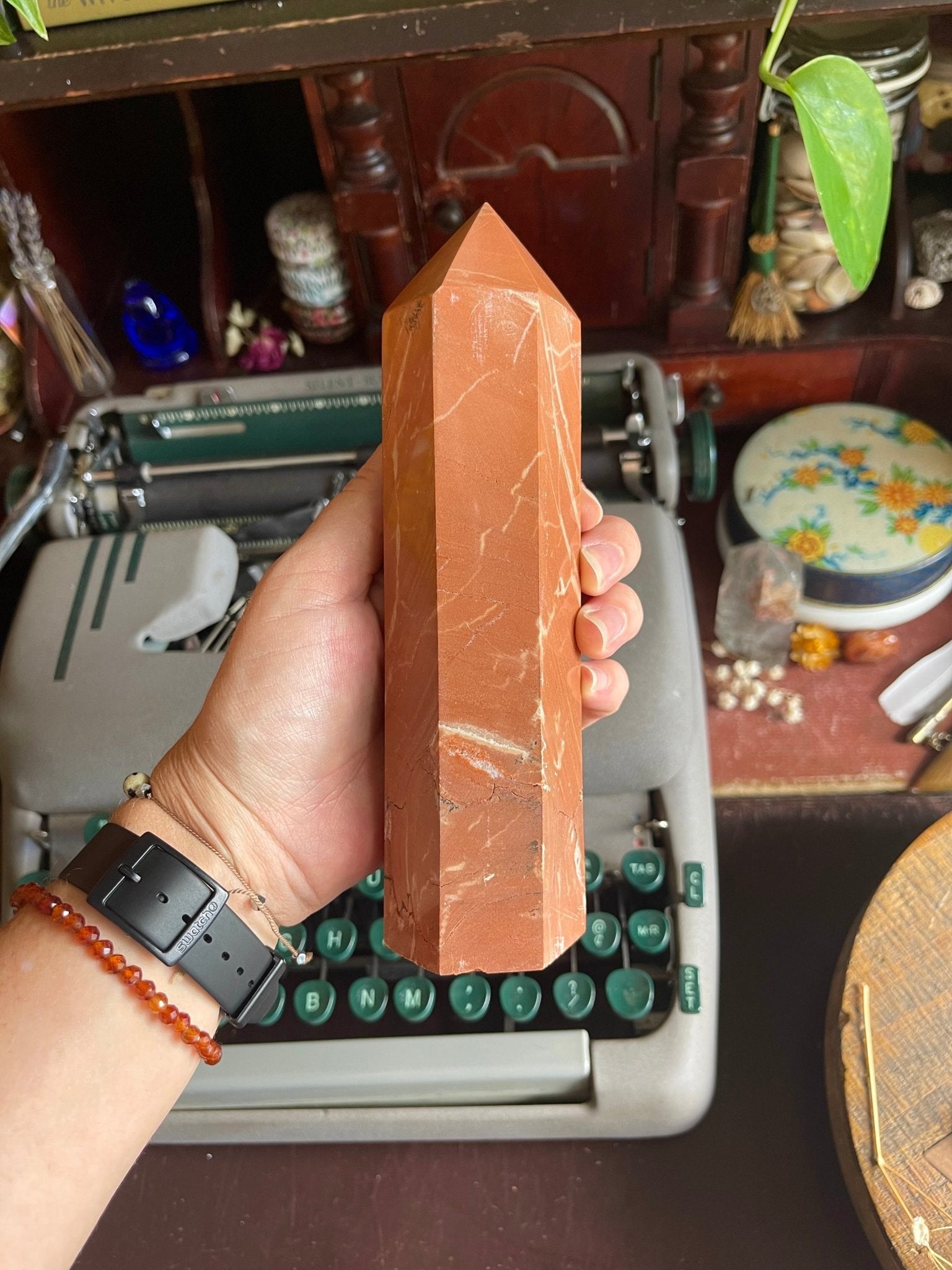 big red jasper tower - lil shop of light & love