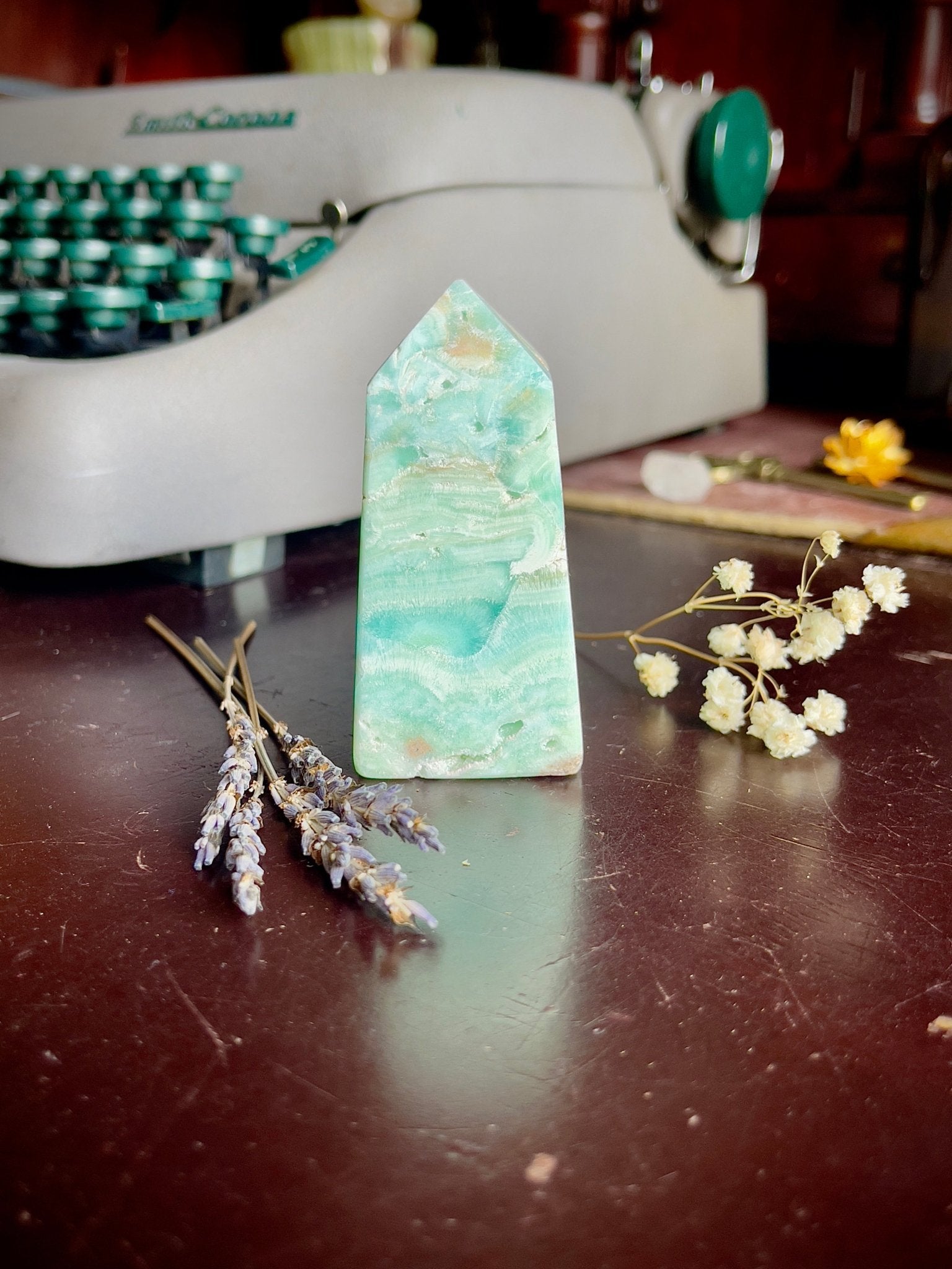 caribbean calcite tower - lil shop of light & love