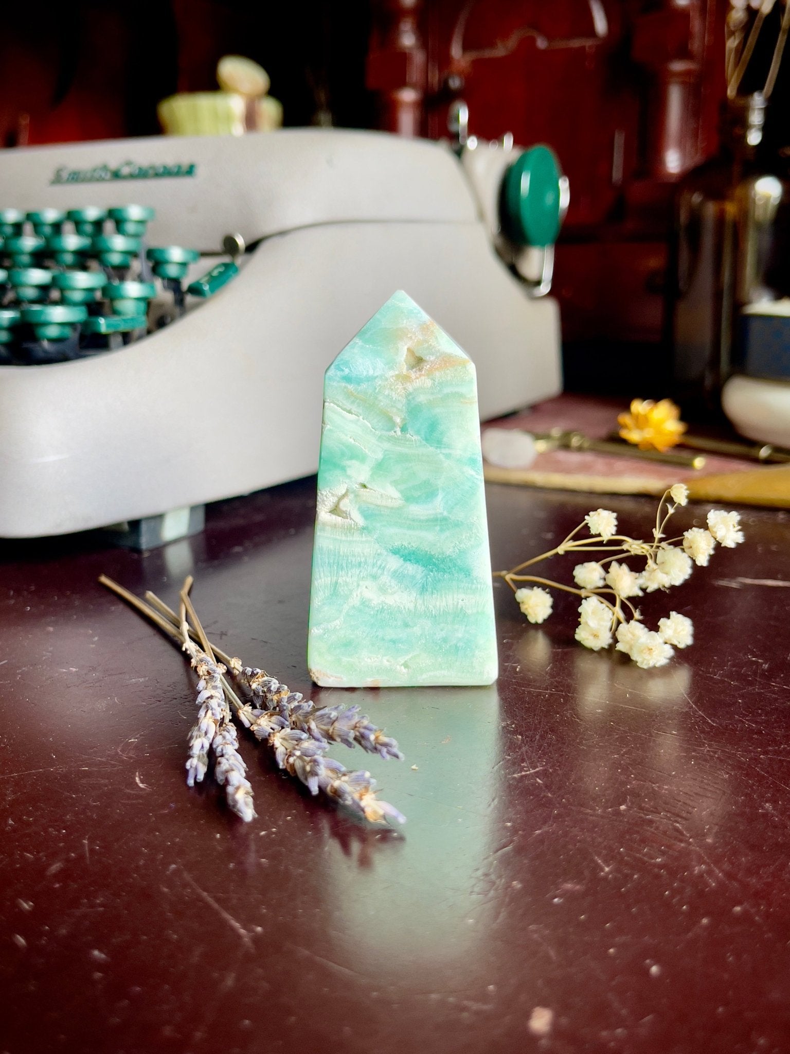 caribbean calcite tower - lil shop of light & love